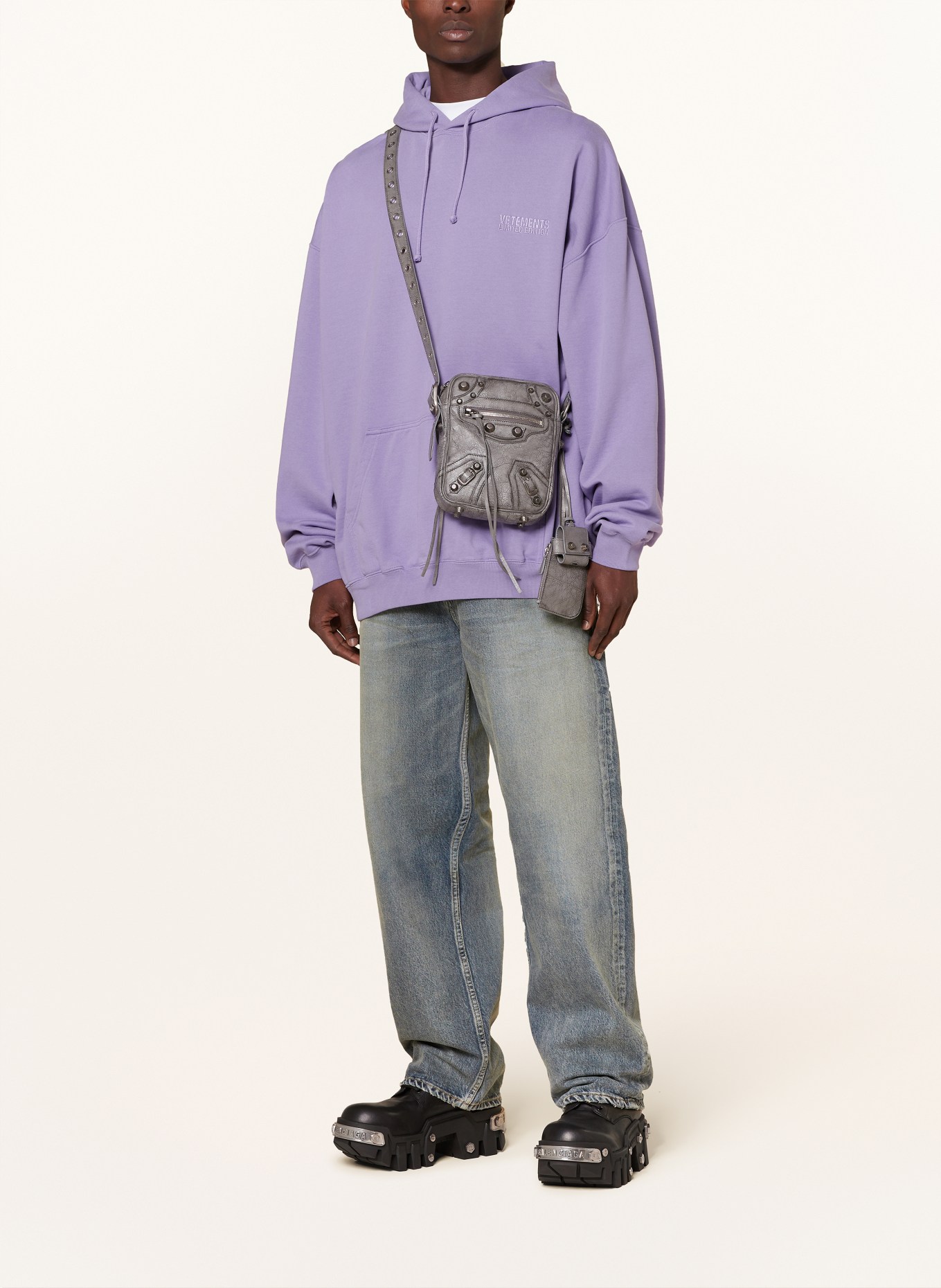 VETEMENTS Oversized hoodie, Color: PURPLE (Image 2)