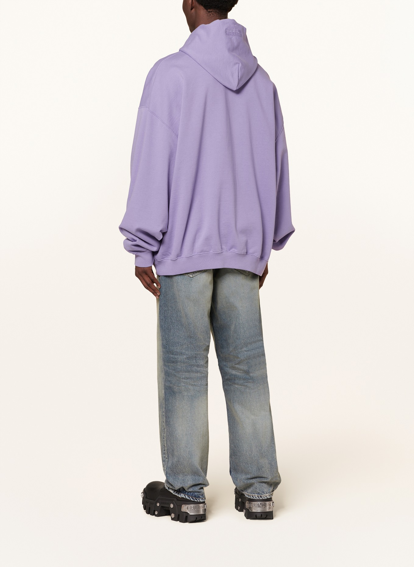 VETEMENTS Bluza z kapturem oversize, Kolor: LILA (Obrazek 3)