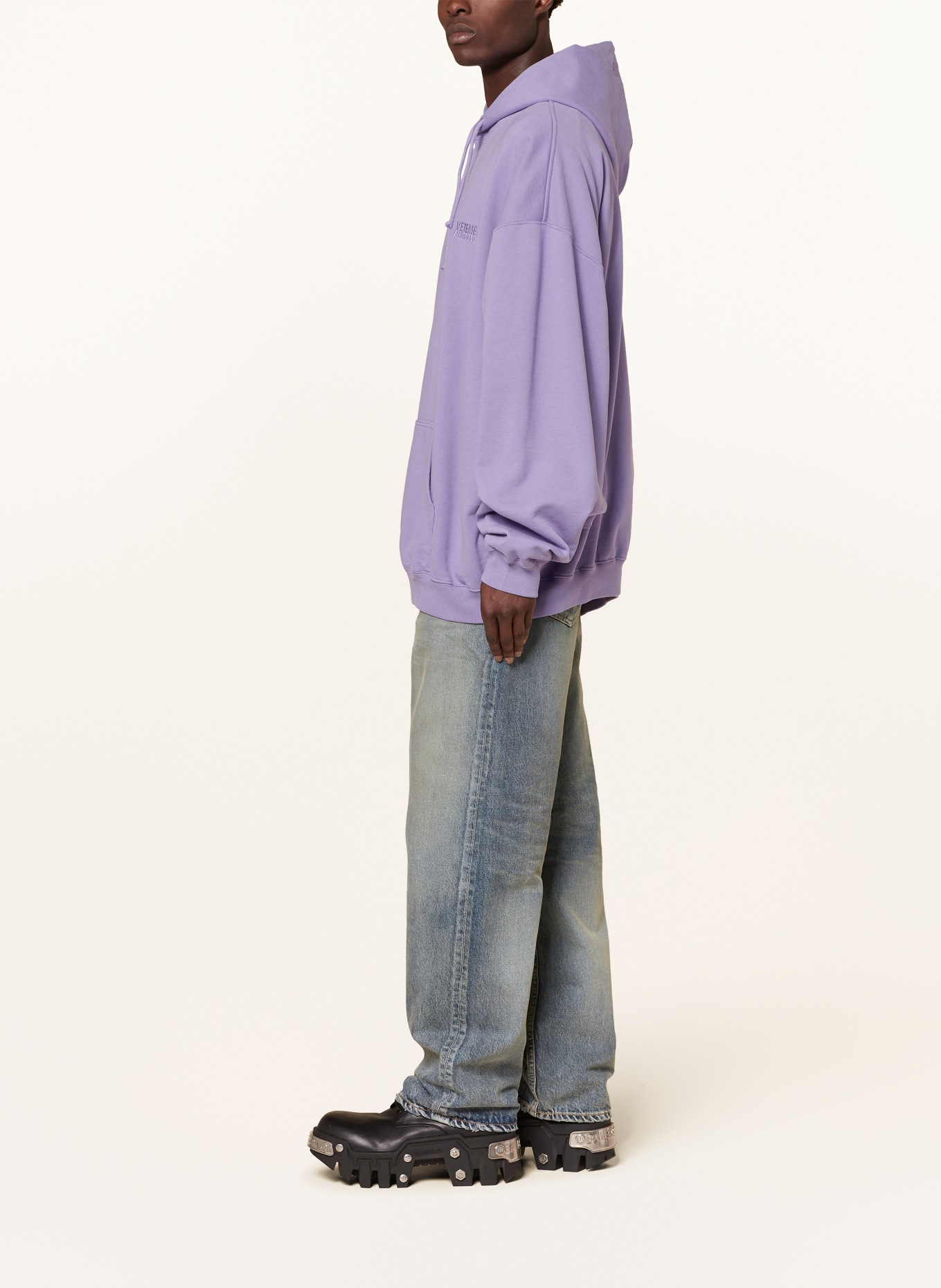 VETEMENTS Bluza z kapturem oversize, Kolor: LILA (Obrazek 4)