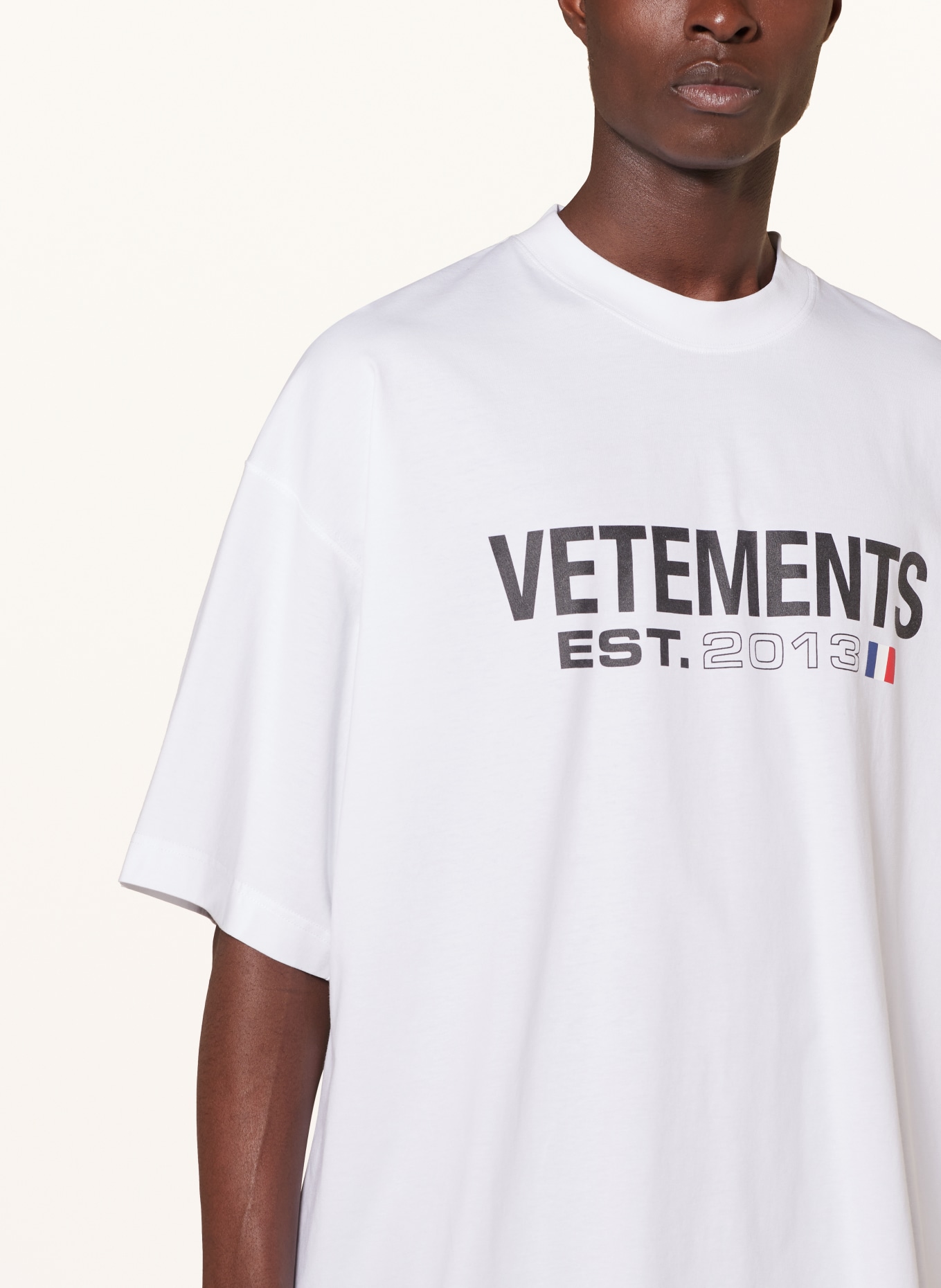 VETEMENTS T-shirt, Color: WHITE/ BLACK (Image 4)