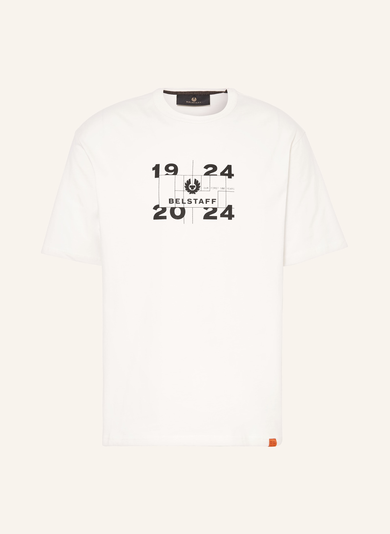 BELSTAFF T-shirt CENTENARY, Color: WHITE/ BLACK (Image 1)