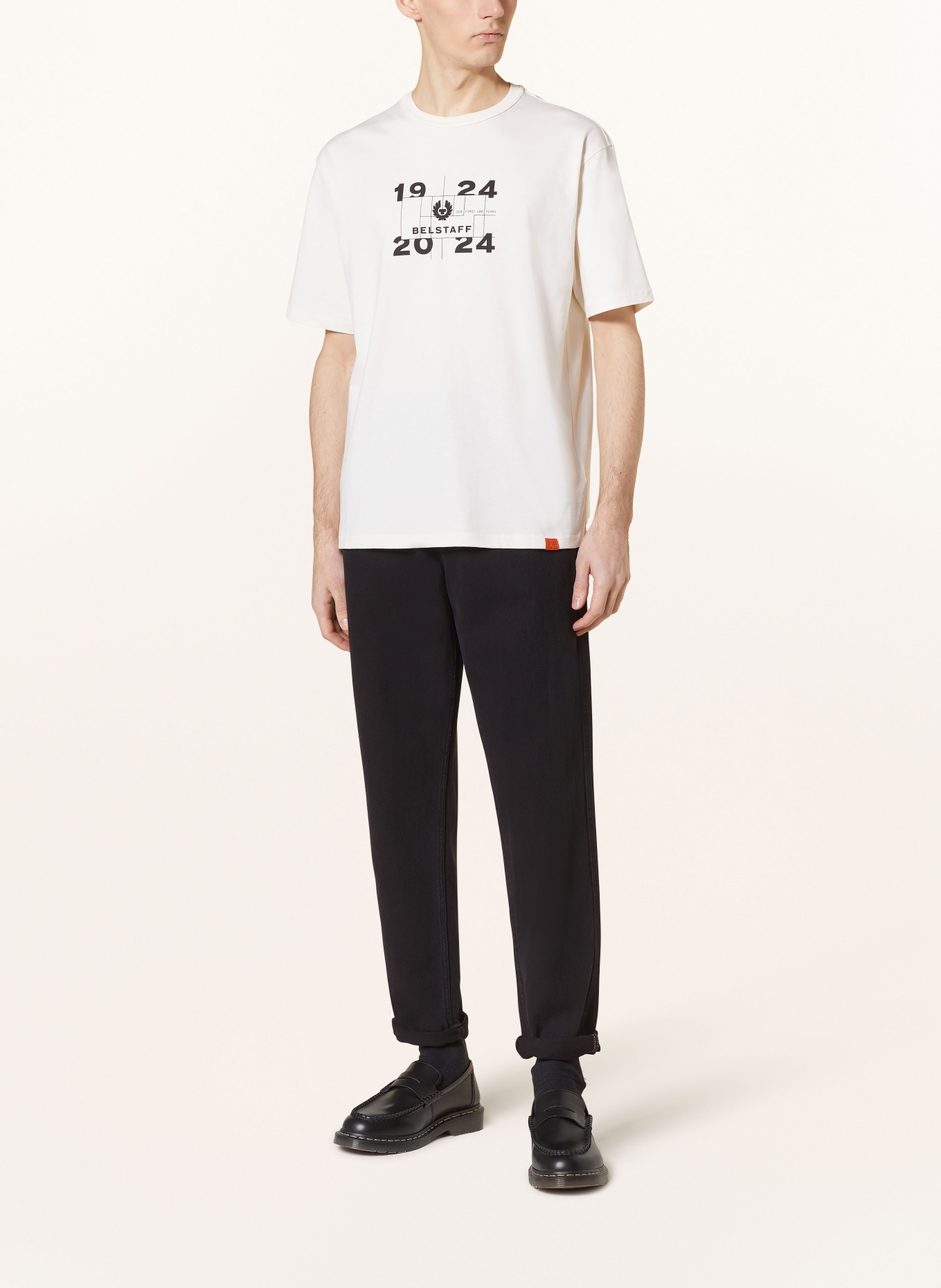 BELSTAFF T-shirt CENTENARY, Color: WHITE/ BLACK (Image 2)