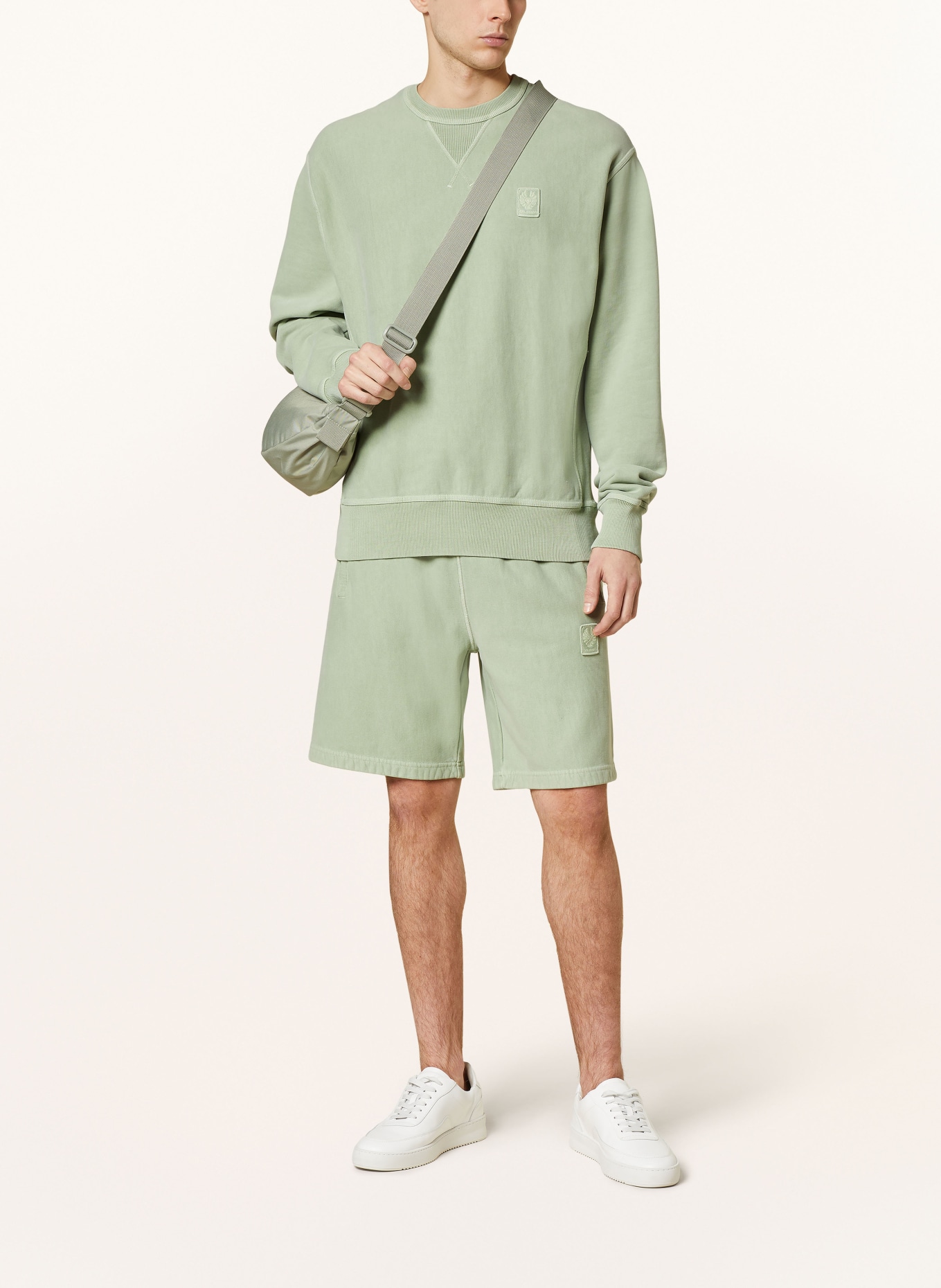 BELSTAFF Sweatshirt MINERAL OUTLINER, Color: LIGHT GREEN (Image 2)