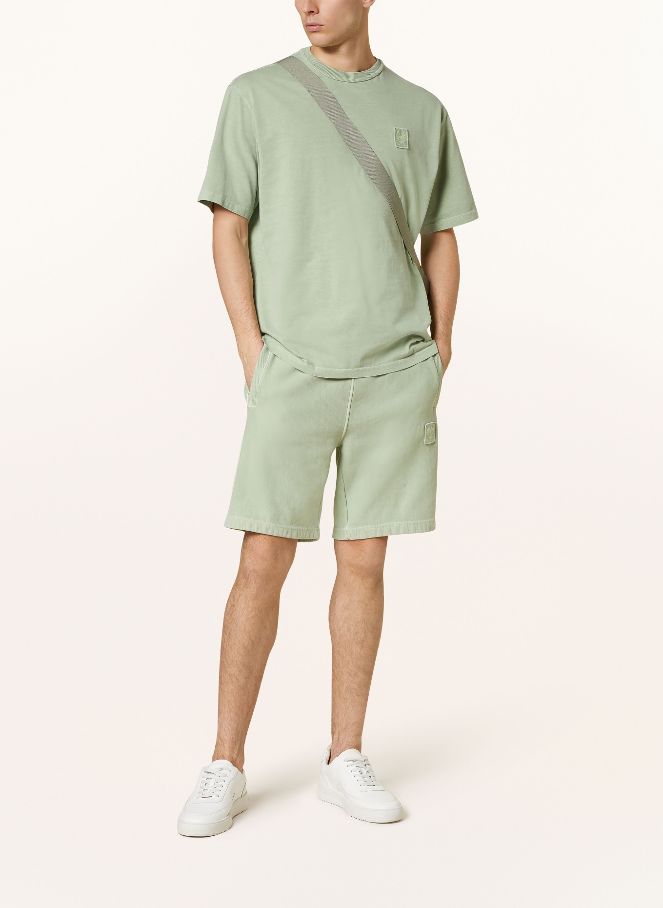 BELSTAFF T-shirt MINERAL OUTLINER, Color: LIGHT GREEN (Image 2)