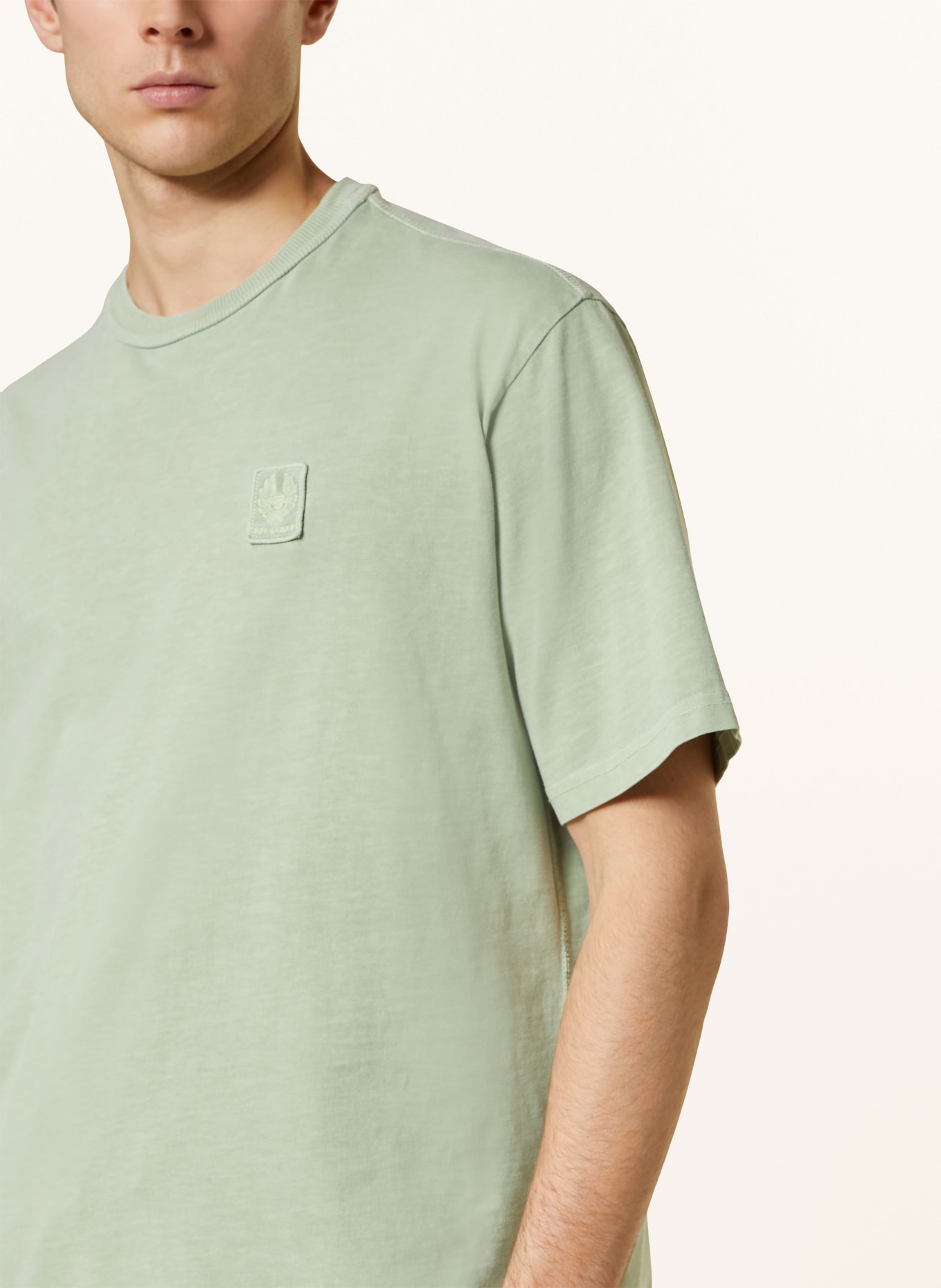 BELSTAFF T-shirt MINERAL OUTLINER, Color: LIGHT GREEN (Image 4)