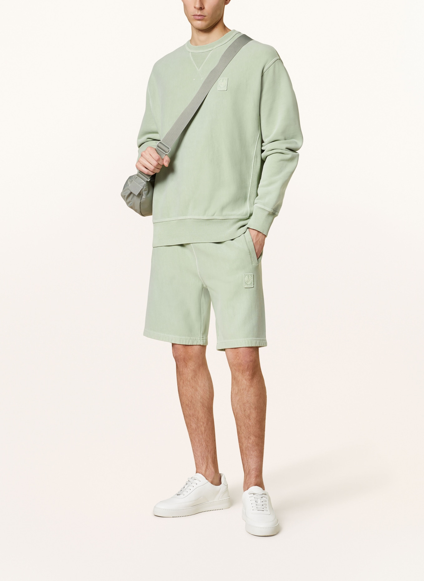 BELSTAFF Sweat shorts, Color: GREEN (Image 2)