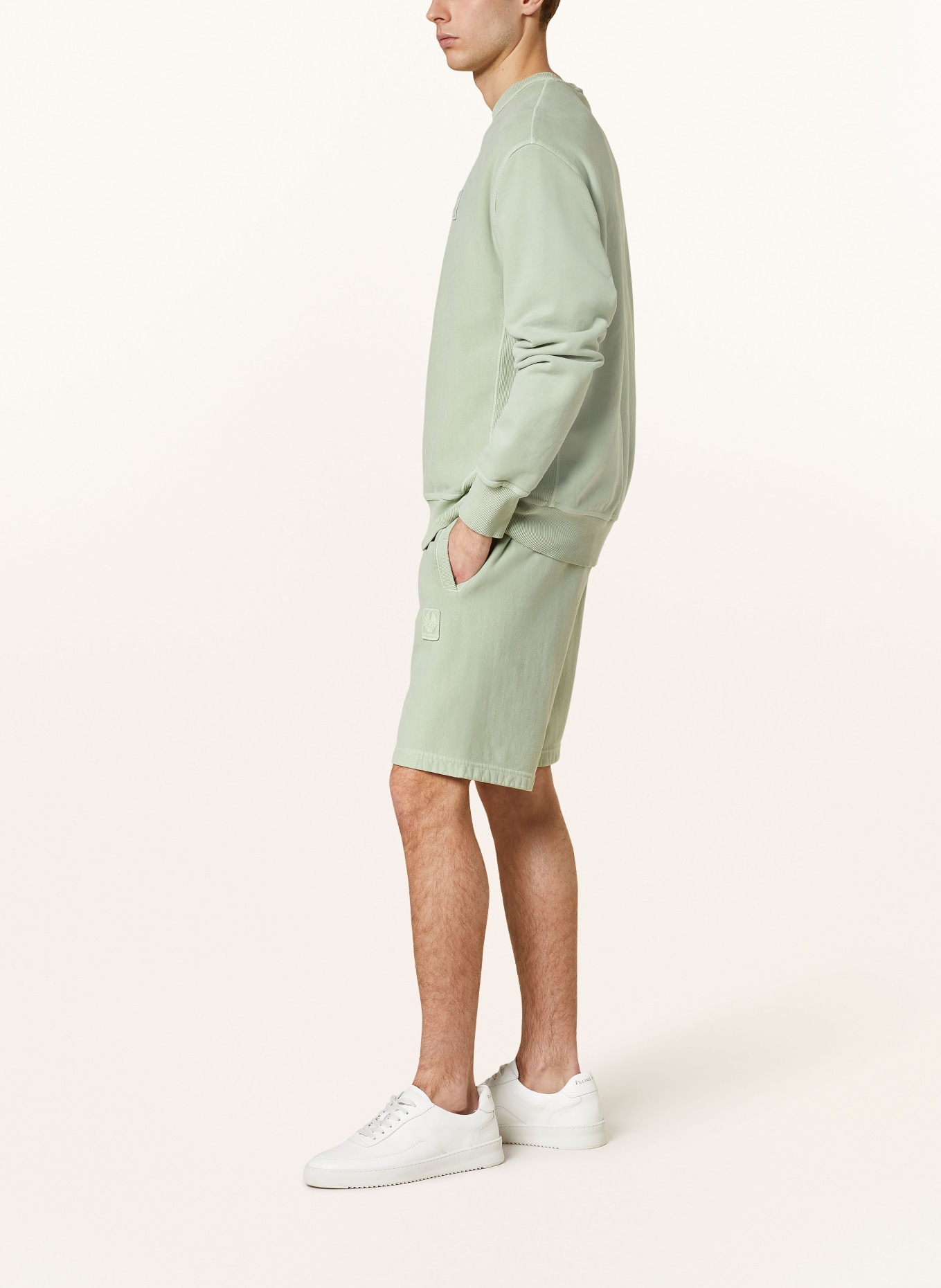 BELSTAFF Sweat shorts, Color: GREEN (Image 4)