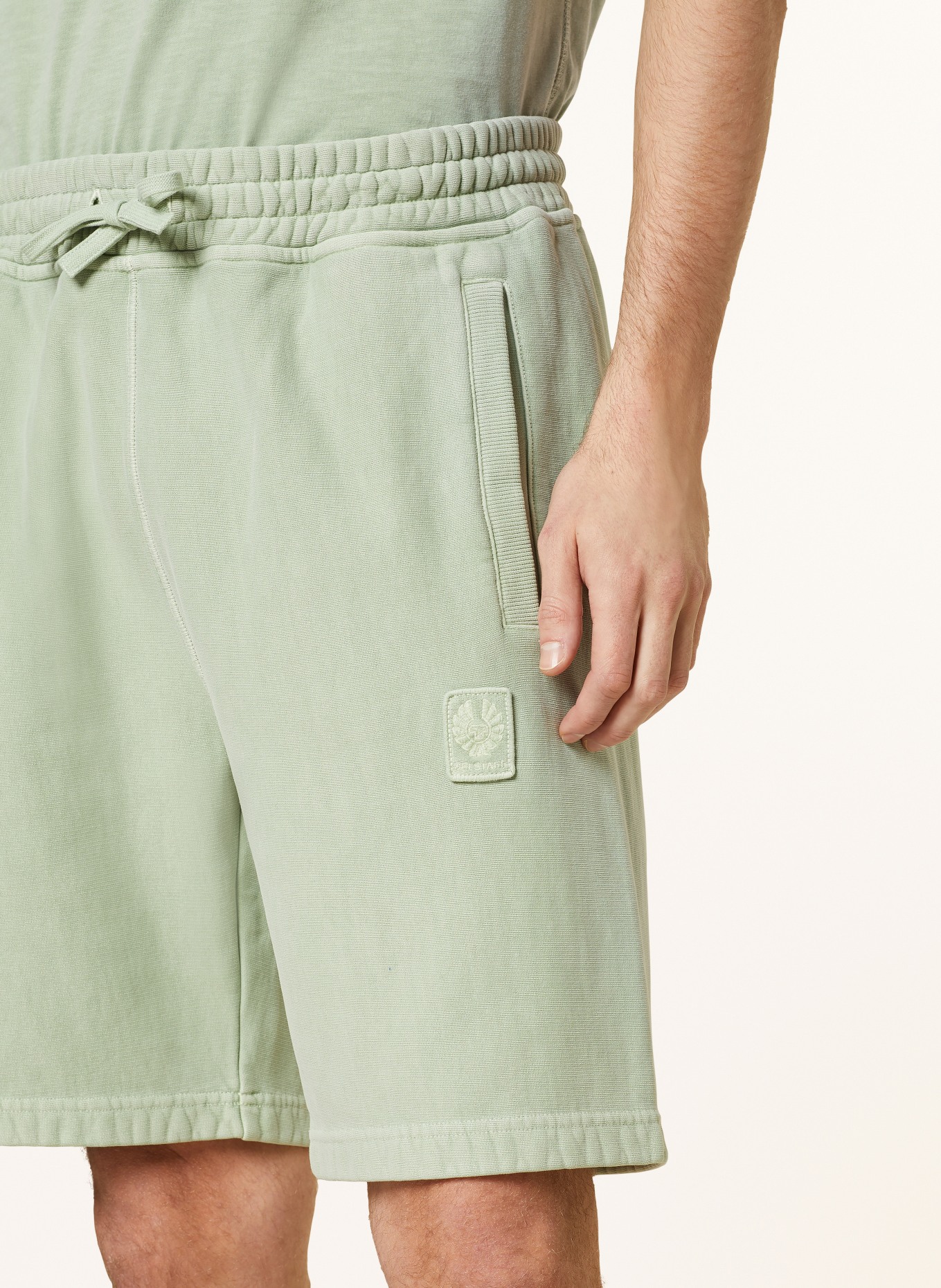 BELSTAFF Sweat shorts, Color: GREEN (Image 5)