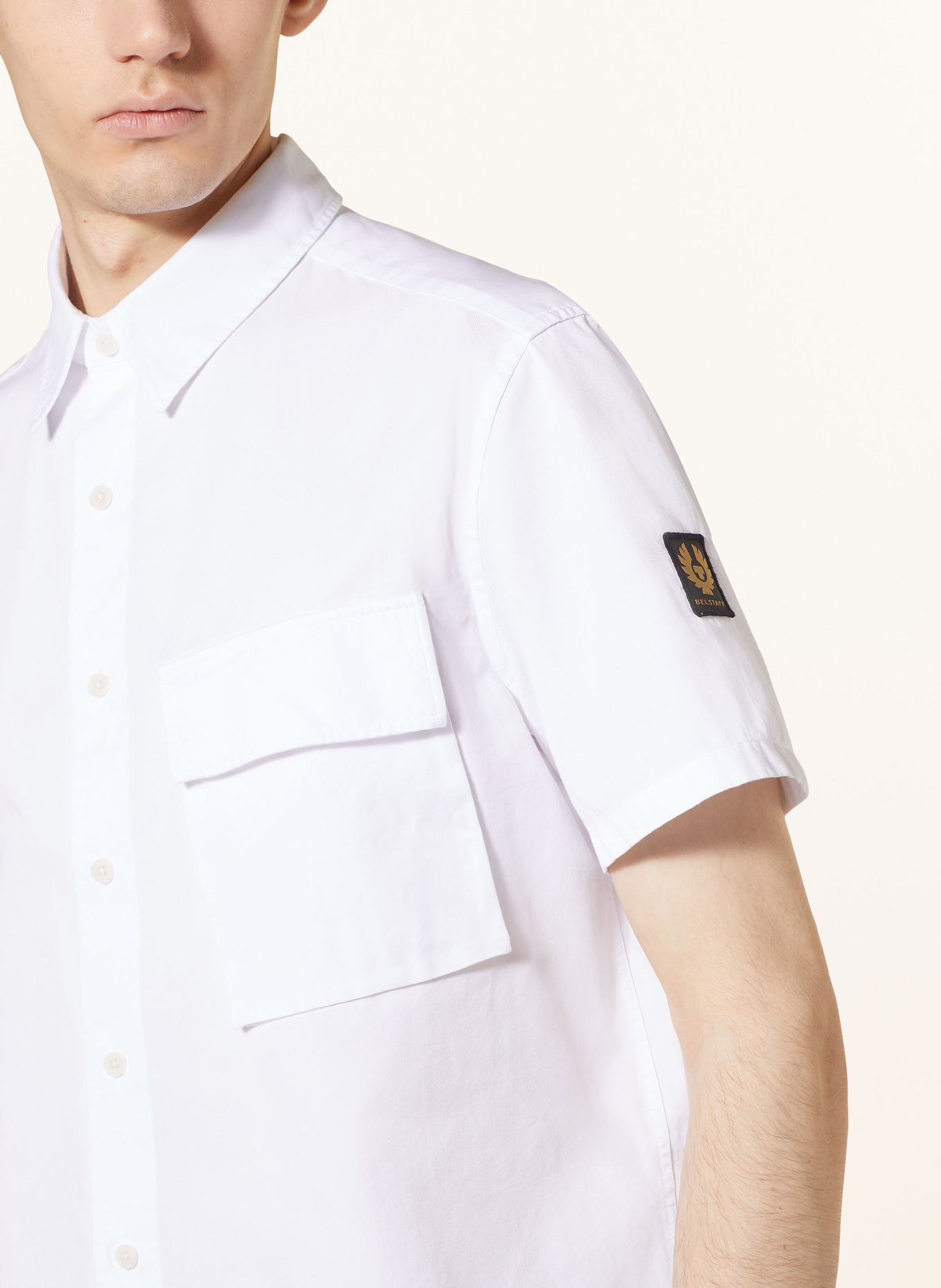 BELSTAFF Košile s krátkým rukávem Regular Fit, Barva: BÍLÁ (Obrázek 4)