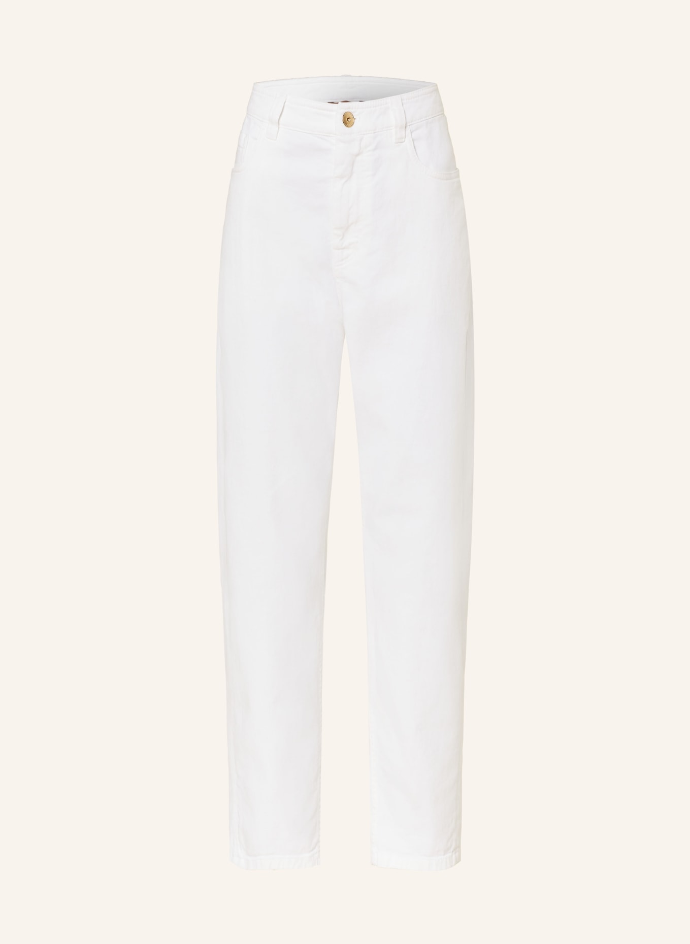 BRUNELLO CUCINELLI Mom jeans, Color: C159 BIANCO OTTICO (Image 1)