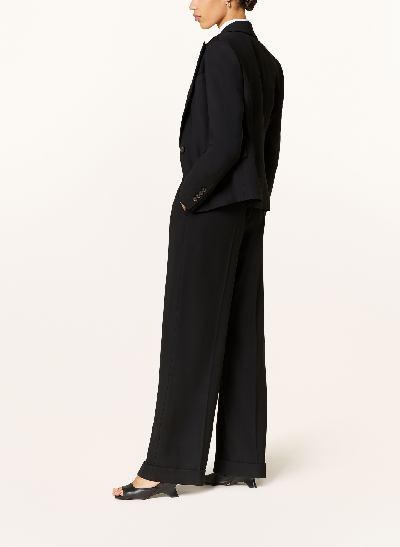 BRUNELLO CUCINELLI Wide leg trousers, Color: BLACK (Image 4)