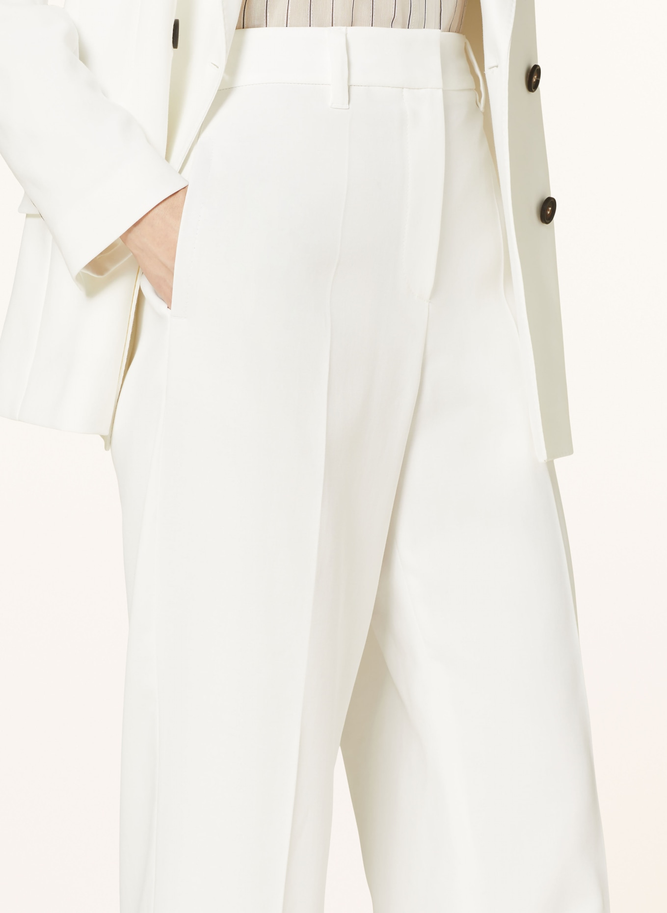 BRUNELLO CUCINELLI Wide leg trousers, Color: WHITE (Image 5)