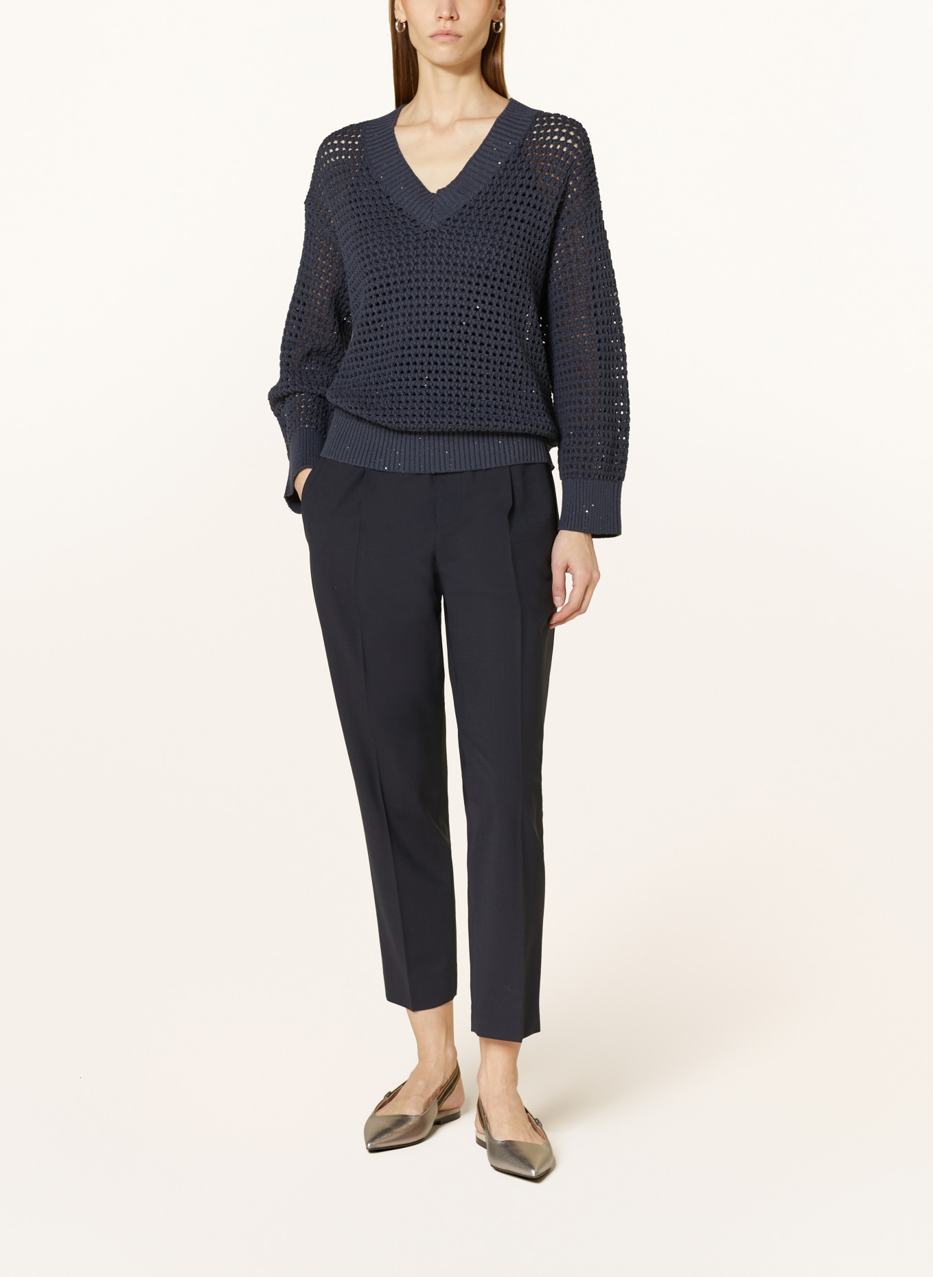 BRUNELLO CUCINELLI Sweater with sequins, Color: DARK GRAY (Image 2)