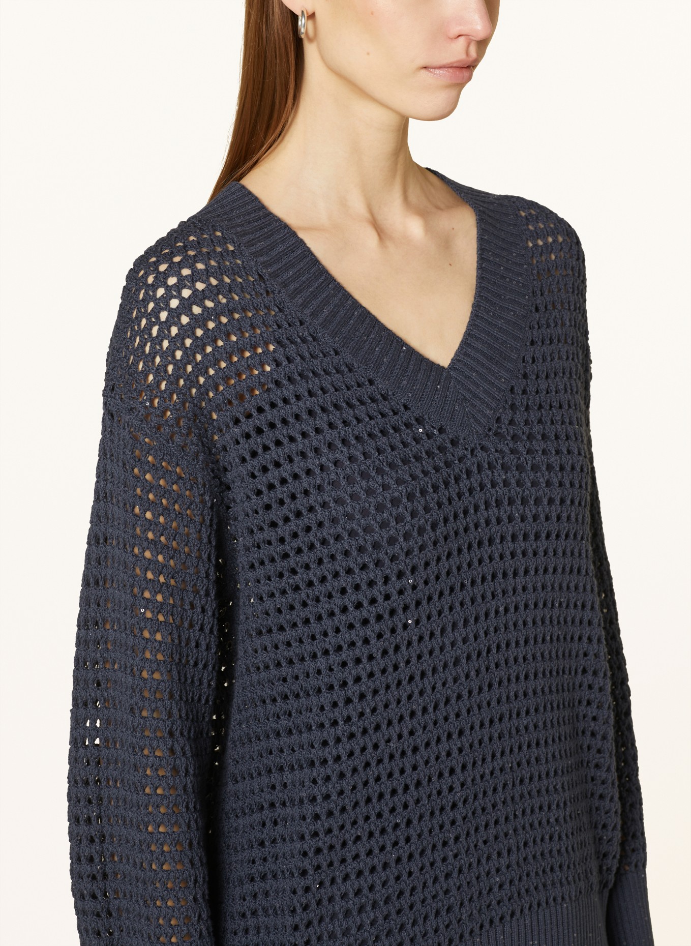 BRUNELLO CUCINELLI Sweater with sequins, Color: DARK GRAY (Image 4)