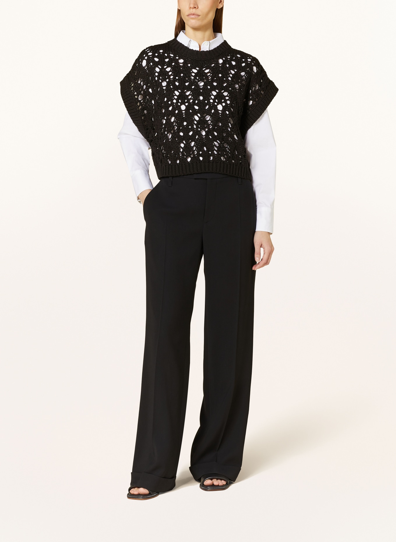 BRUNELLO CUCINELLI Sweater vest, Color: BLACK (Image 2)