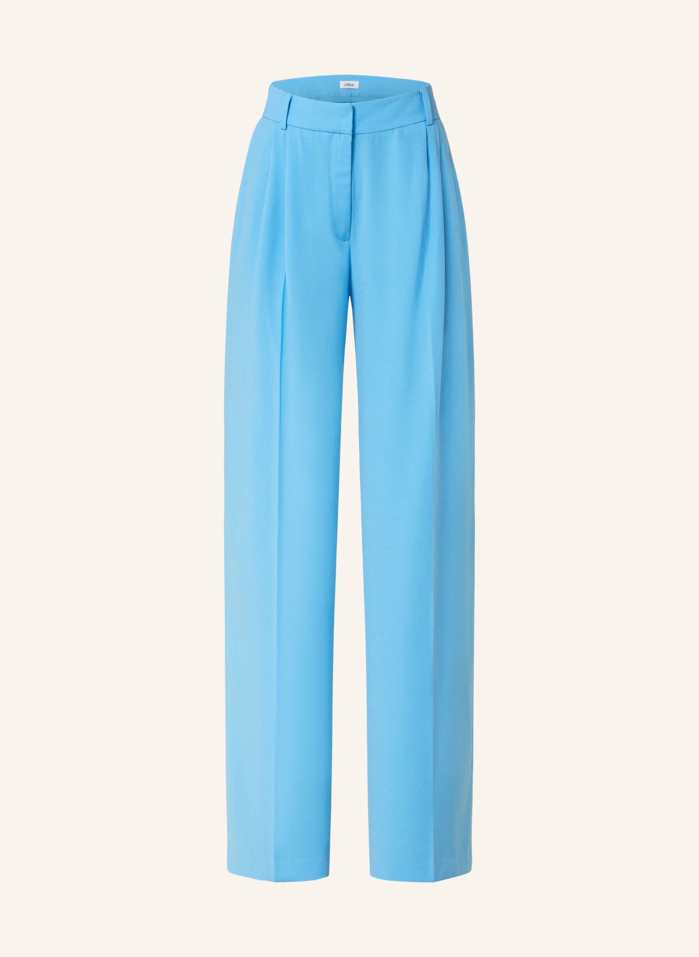 s.Oliver BLACK LABEL Wide leg trousers, Color: LIGHT BLUE (Image 1)