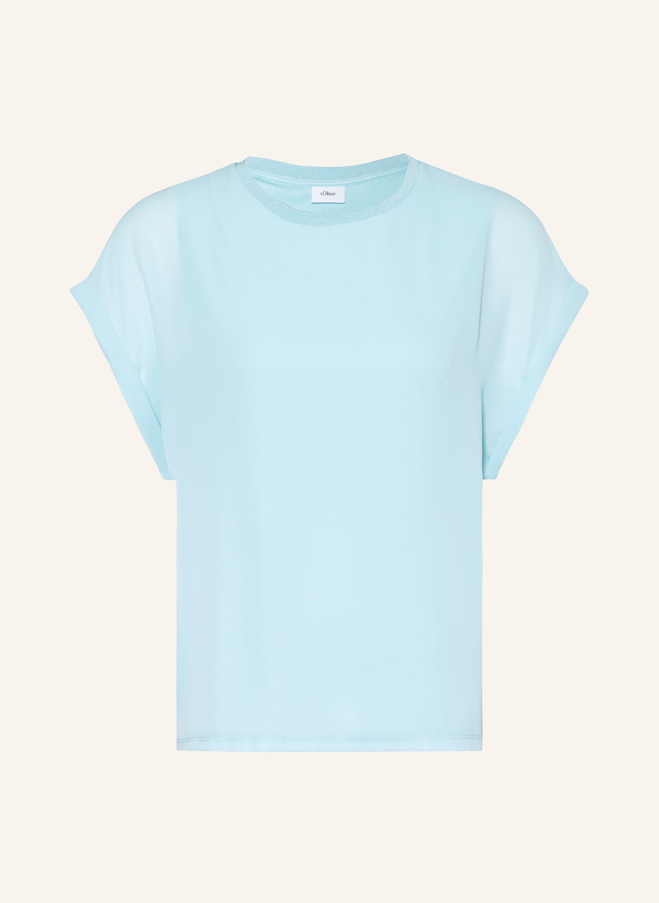 s.Oliver BLACK LABEL Shirt blouse, Color: TURQUOISE (Image 1)