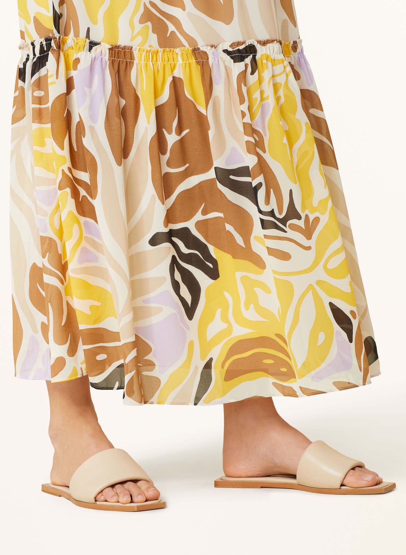 Kleid gelb beige clearance