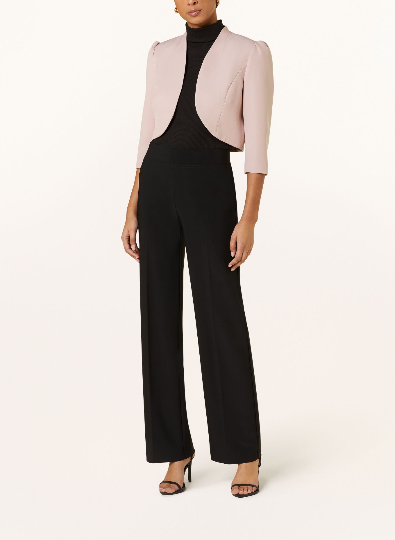 Phase Eight Cropped blazer LEANNA with 3/4 sleeves, Color: ROSE (Image 2)
