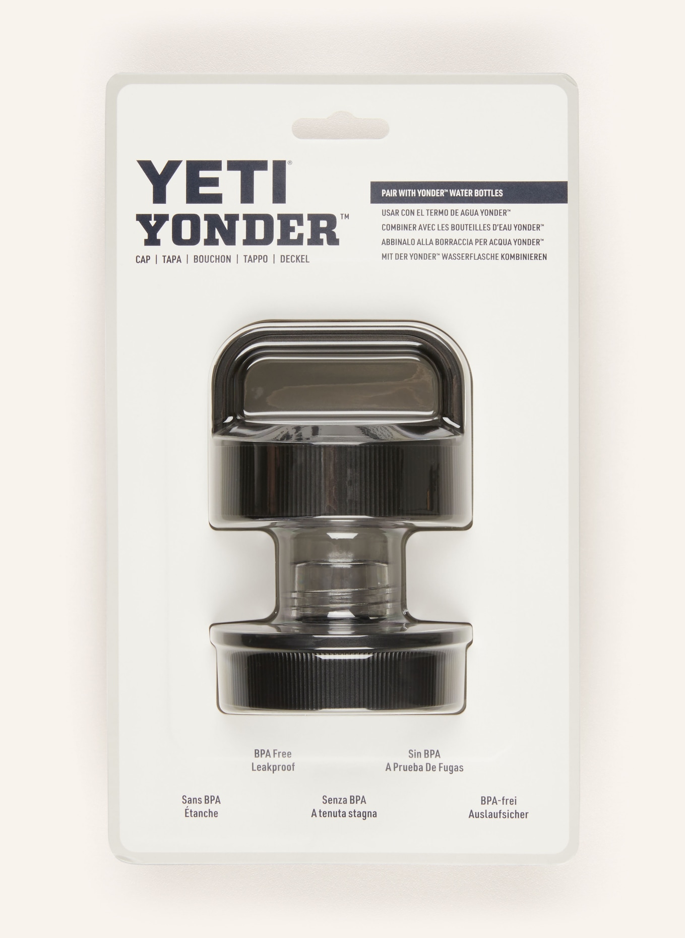 YETI Water bottle stopper YONDER™, Color: BLACK/ WHITE (Image 1)