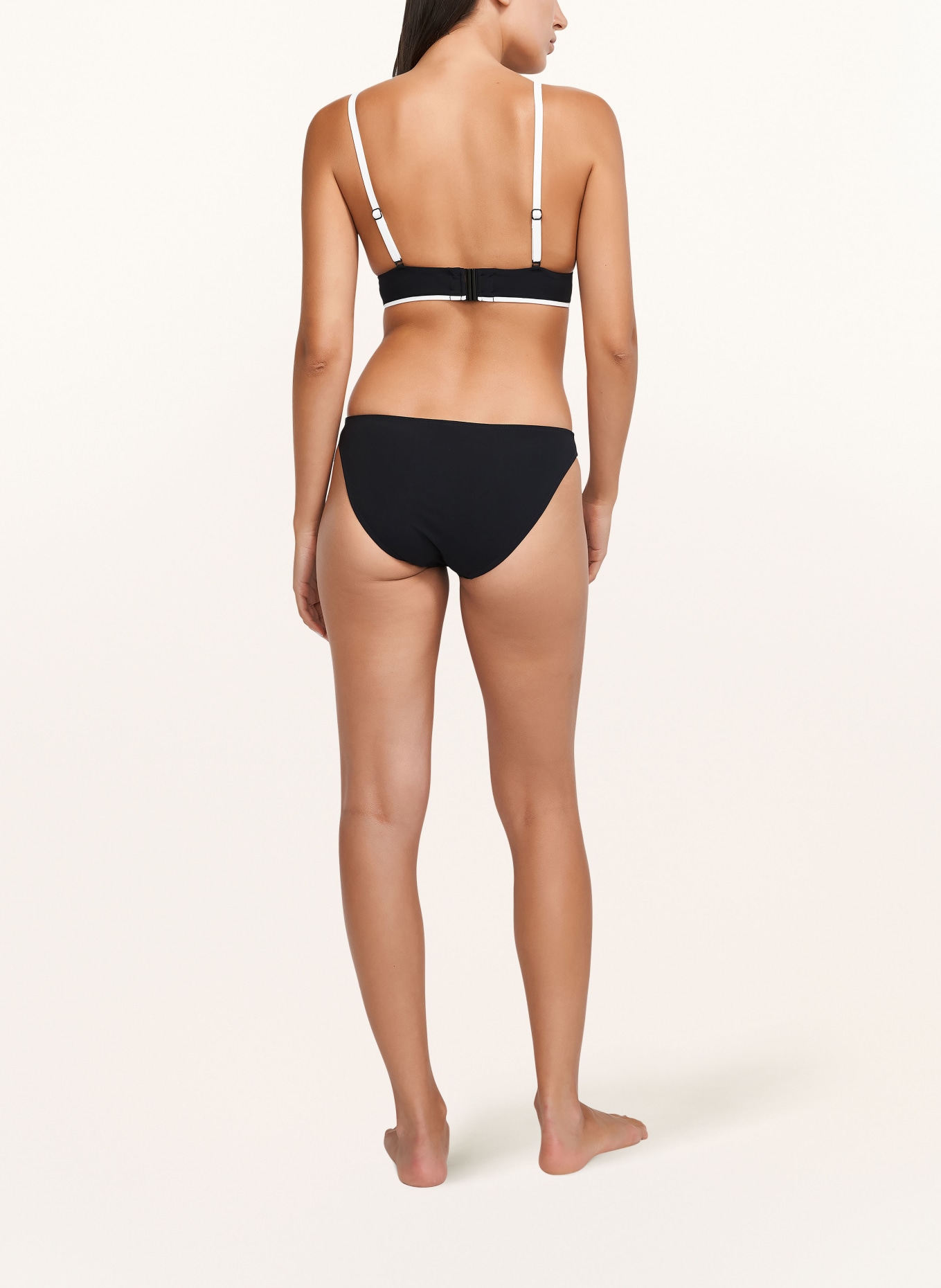 MARYAN MEHLHORN Triangle bikini top SILENCE, Color: BLACK/ WHITE (Image 5)