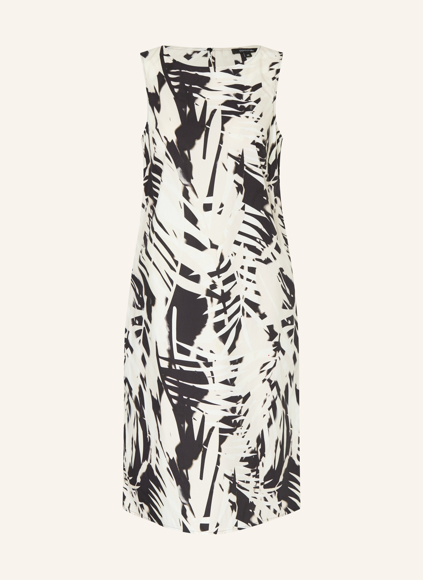 comma Dress, Color: CREAM/ BLACK (Image 1)