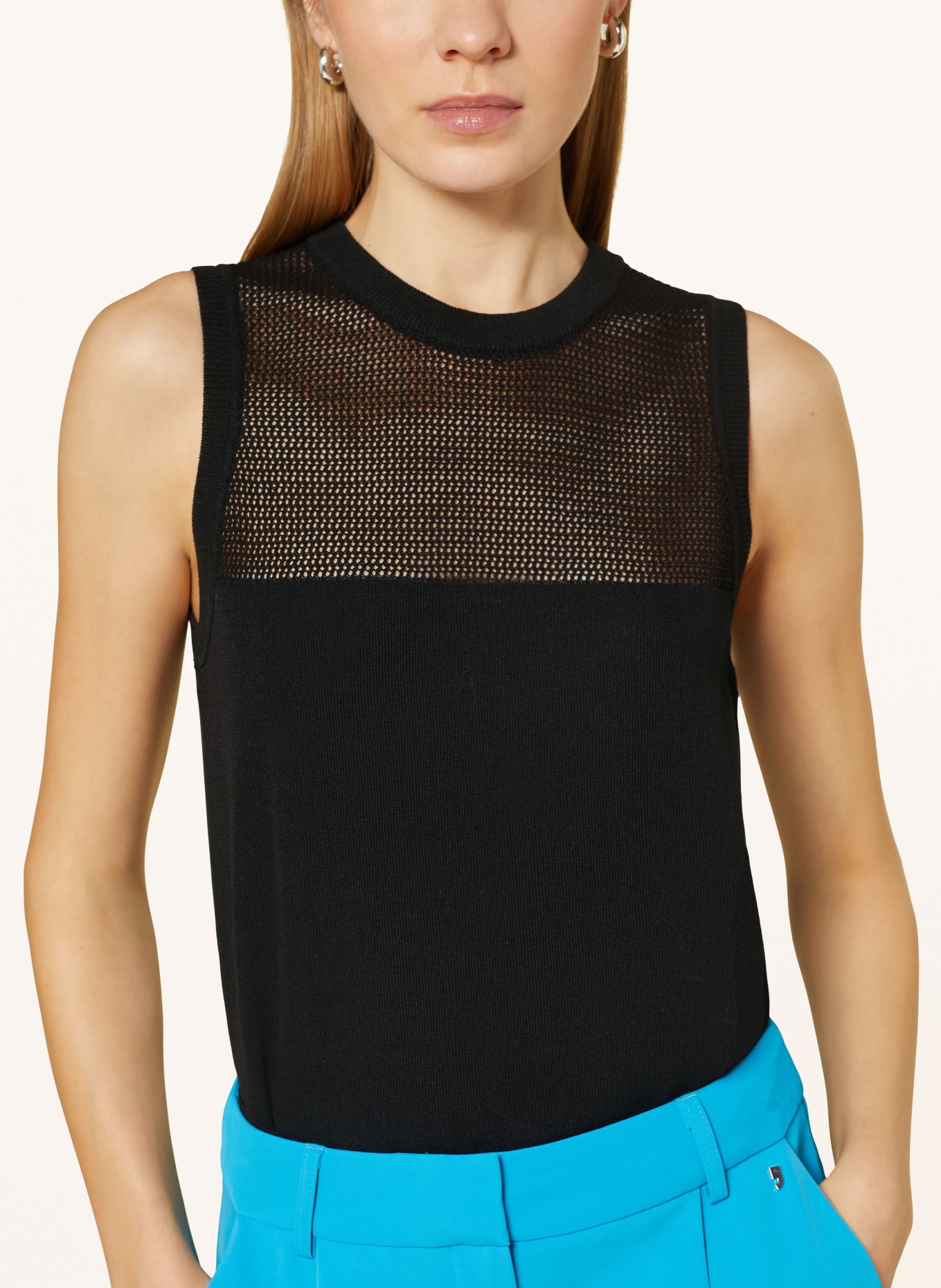 comma Knit top, Color: BLACK (Image 4)