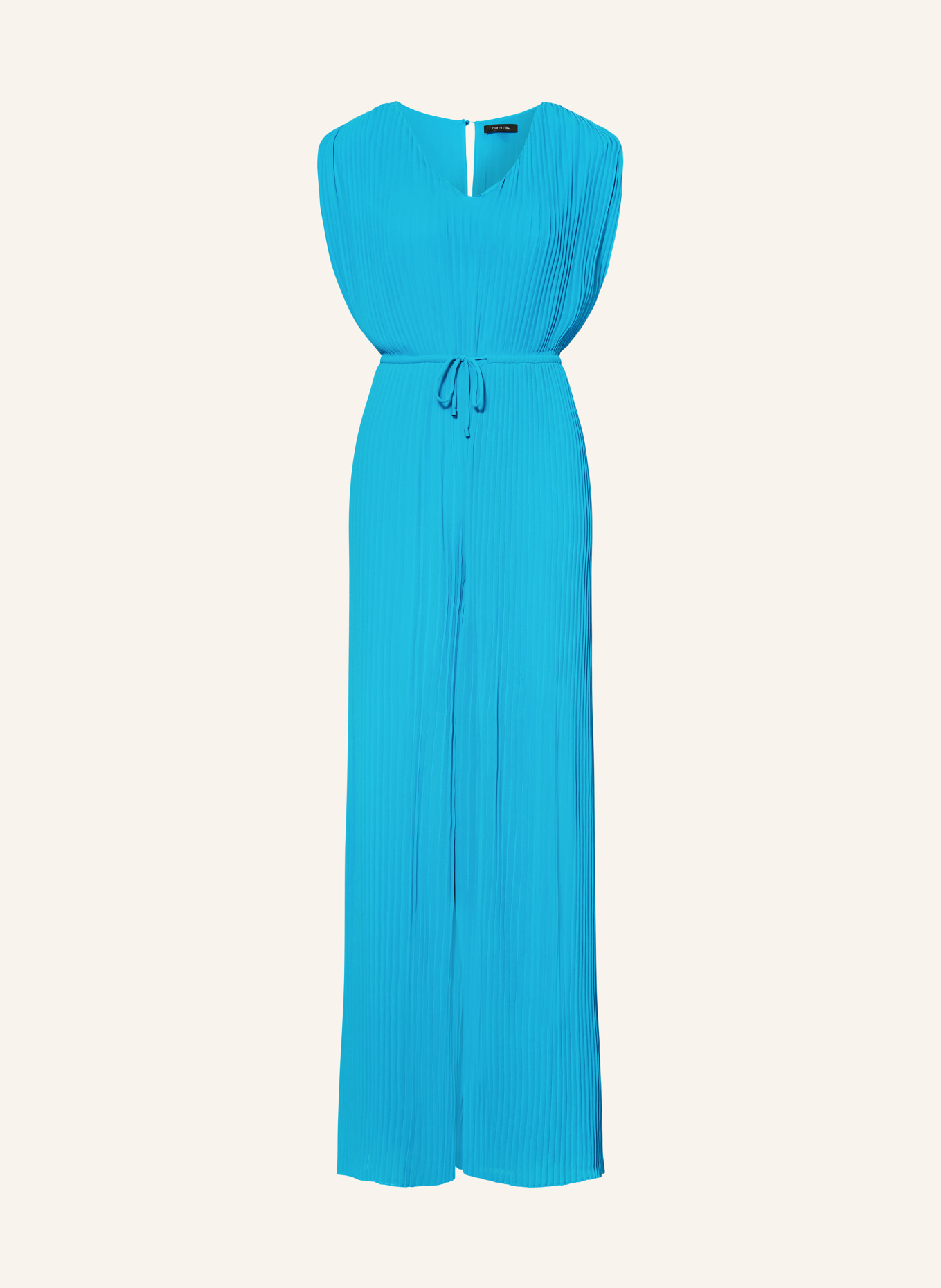 comma Jumpsuit mit Plissees, Farbe: TÜRKIS (Bild 1)