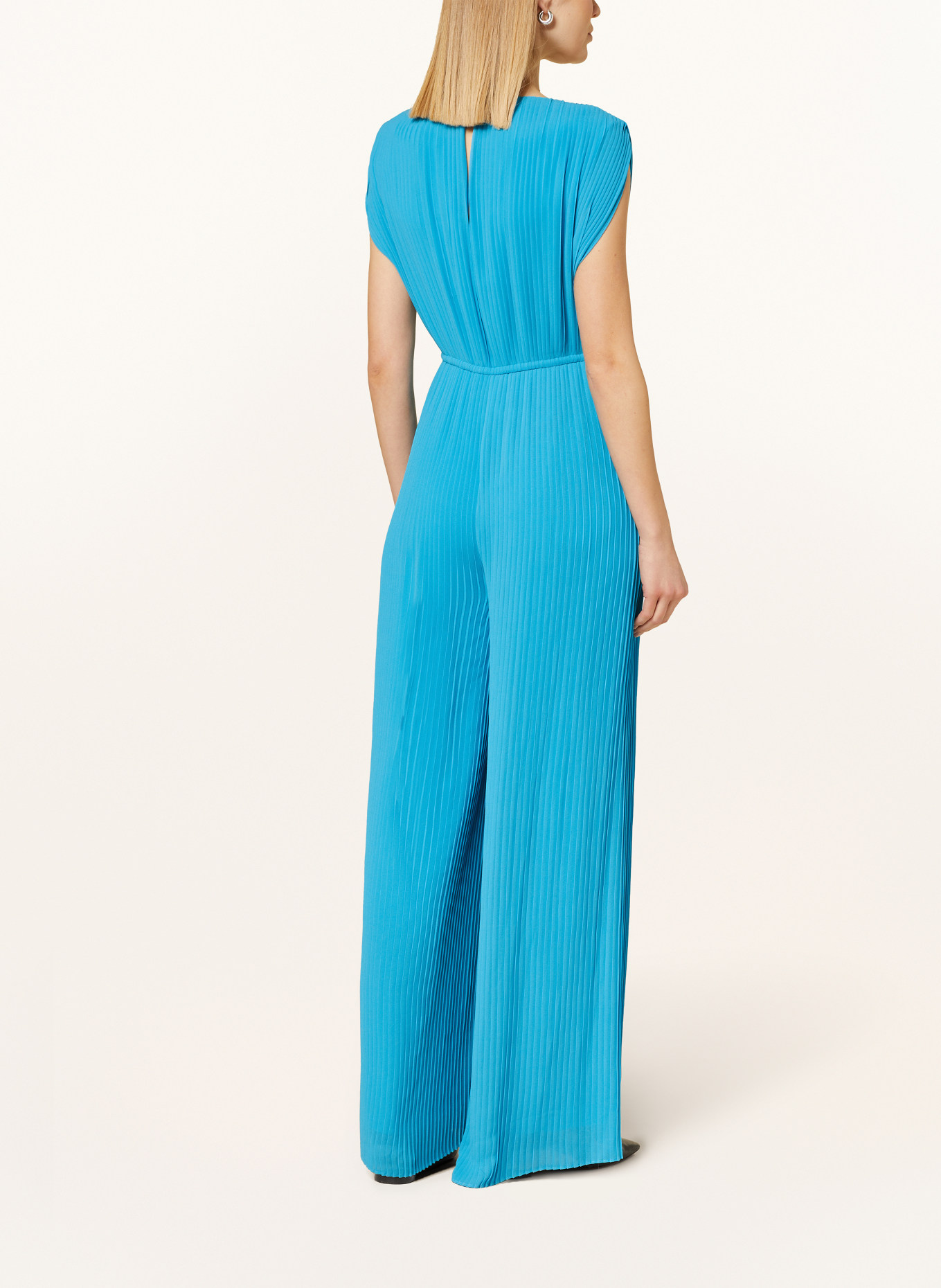 comma Jumpsuit mit Plissees, Farbe: TÜRKIS (Bild 3)