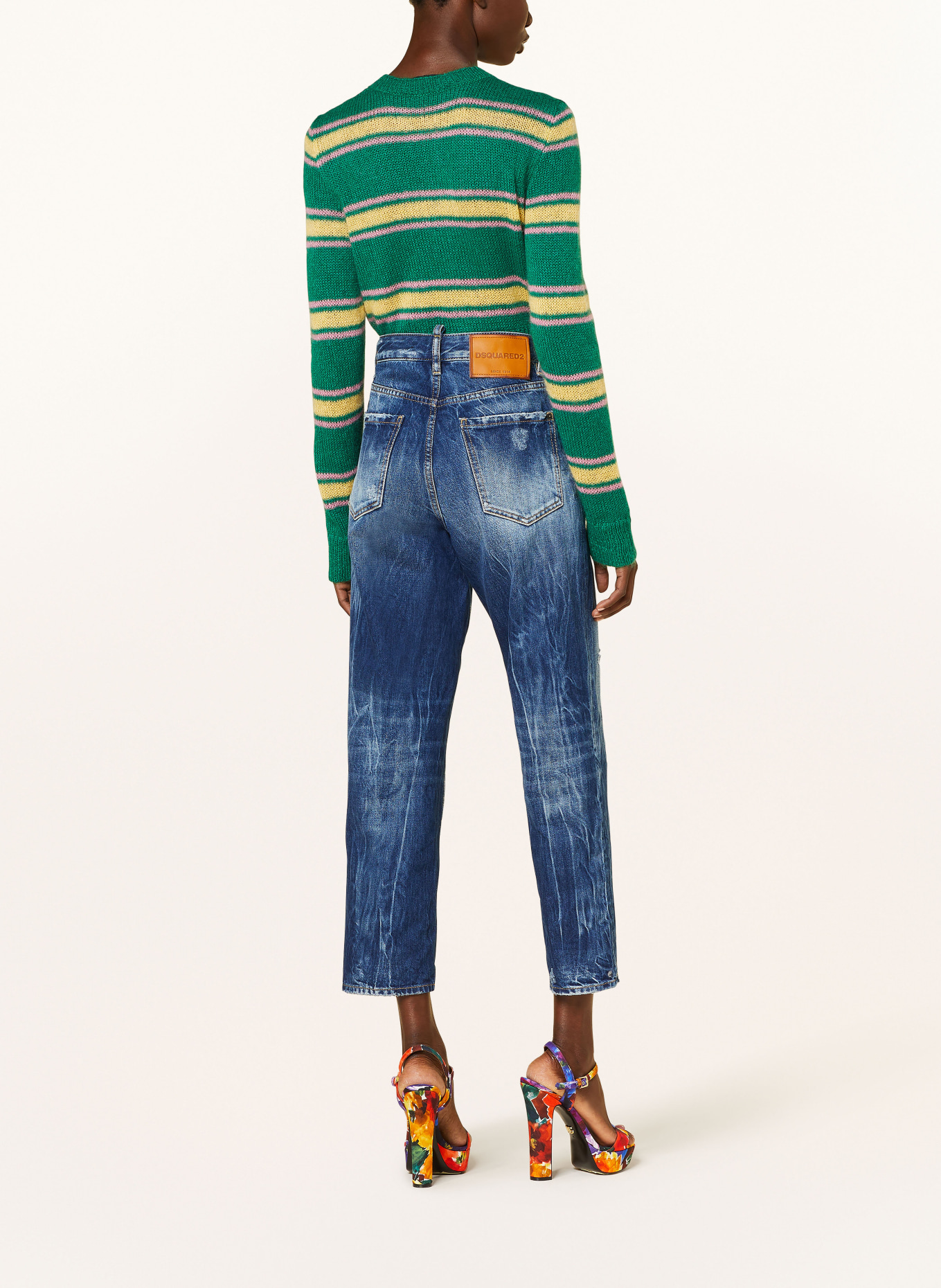 DSQUARED2 7/8 jeans BOSTON, Color: 470 NAVY BLUE (Image 3)