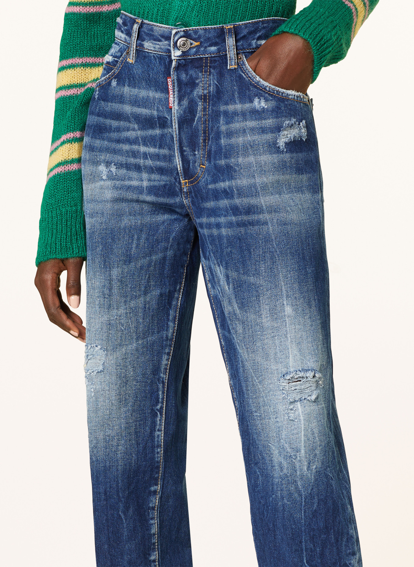 DSQUARED2 7/8-Jeans BOSTON, Farbe: 470 NAVY BLUE (Bild 5)