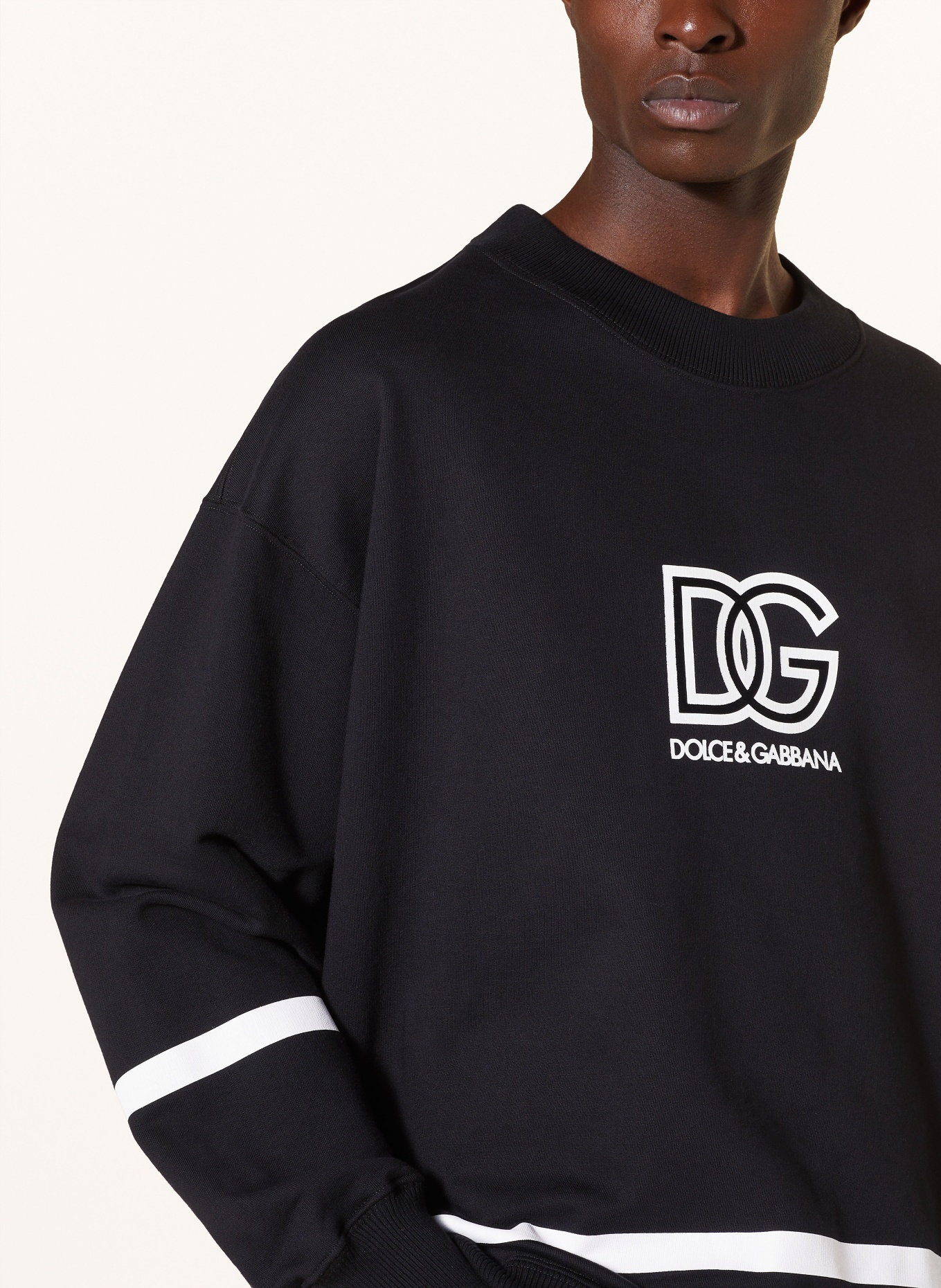 DOLCE & GABBANA Sweatshirt, Color: BLACK/ WHITE (Image 4)