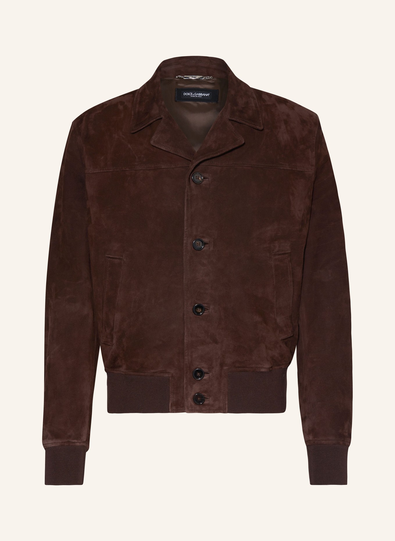 DOLCE & GABBANA Leather jacket, Color: BROWN (Image 1)