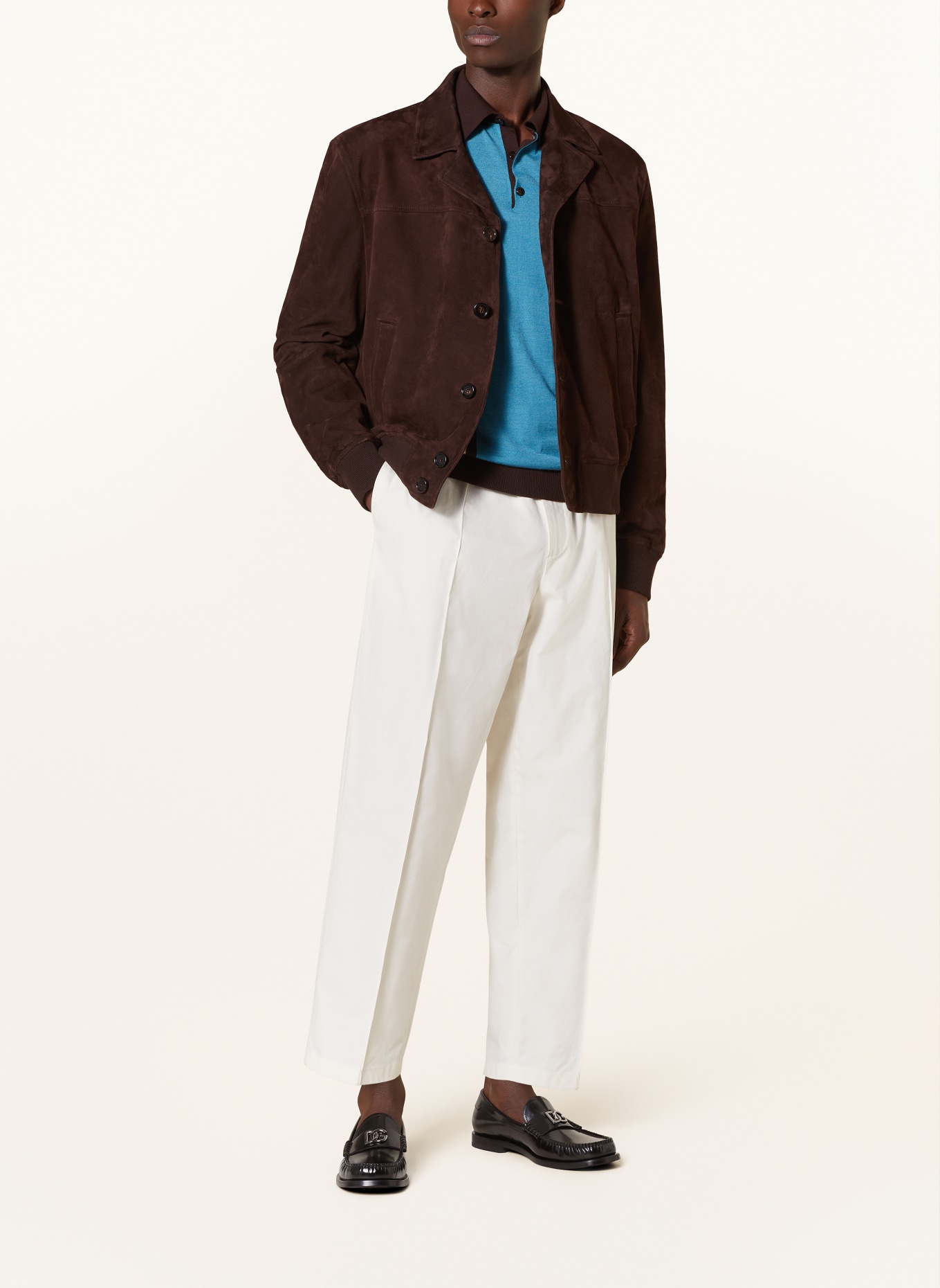 DOLCE & GABBANA Leather jacket, Color: BROWN (Image 2)