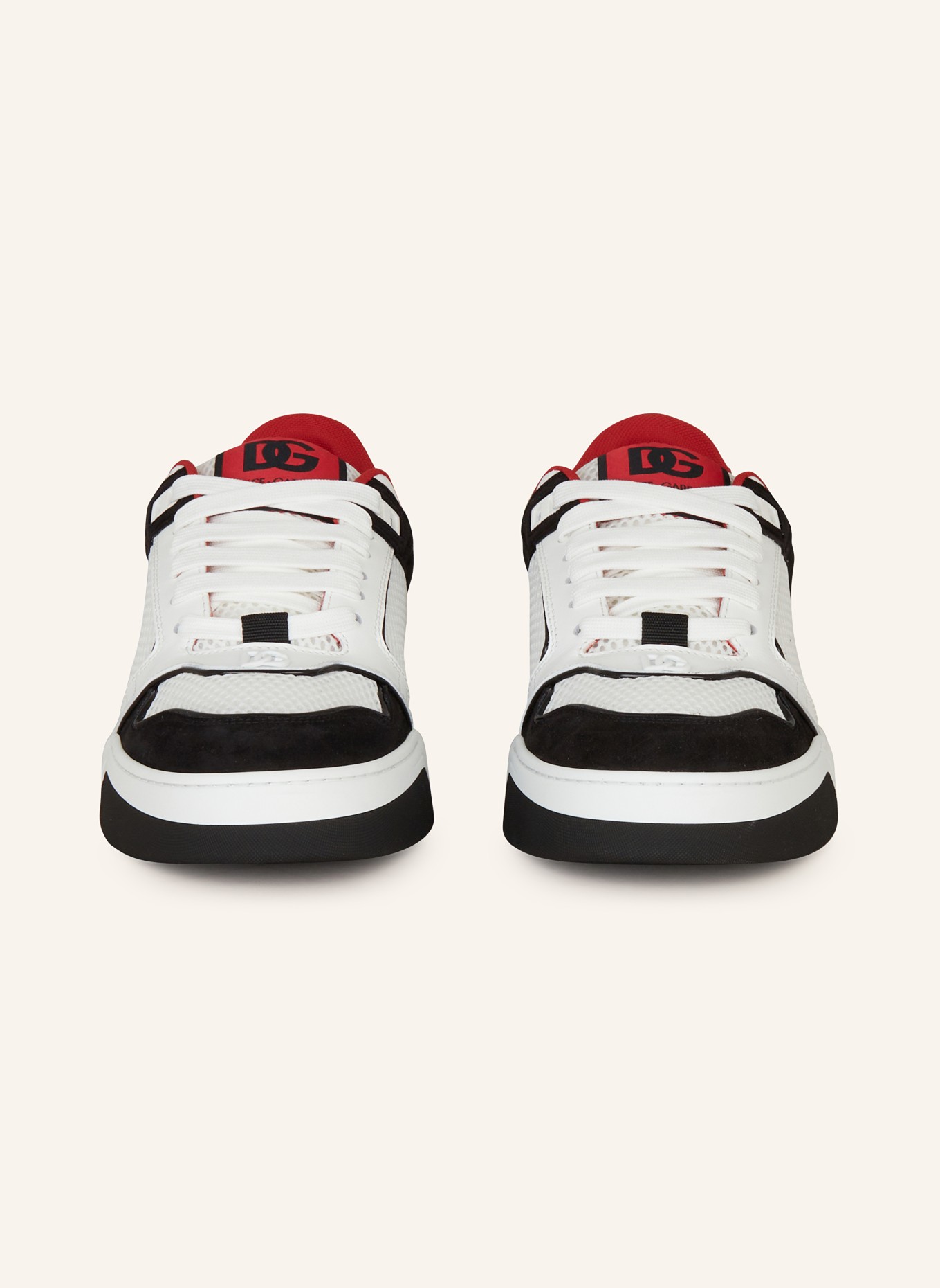 DOLCE & GABBANA Sneakers NEW ROMA, Color: WHITE/ BLACK/ RED (Image 3)