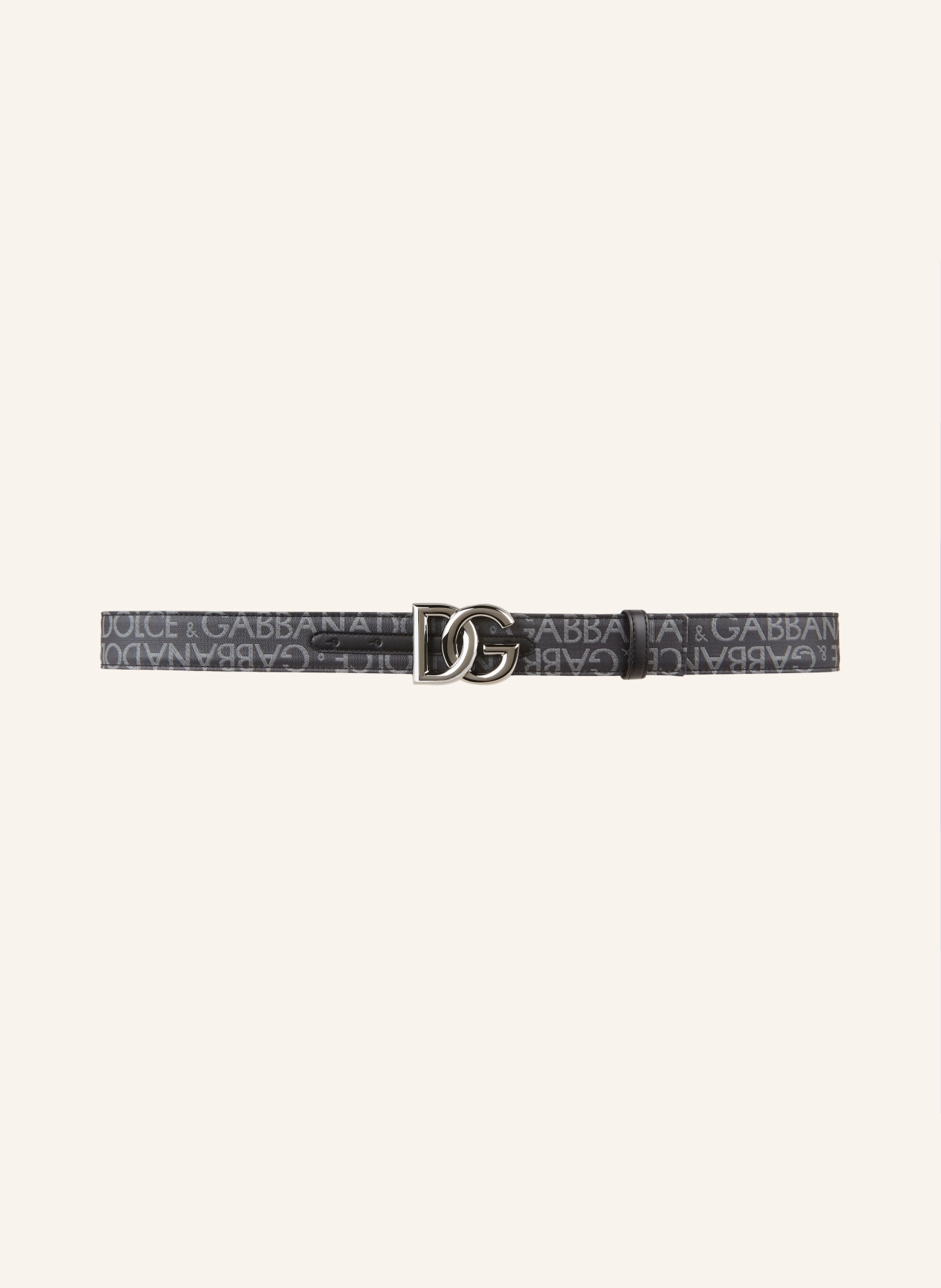 DOLCE & GABBANA Belt, Color: BLACK/ GRAY (Image 2)