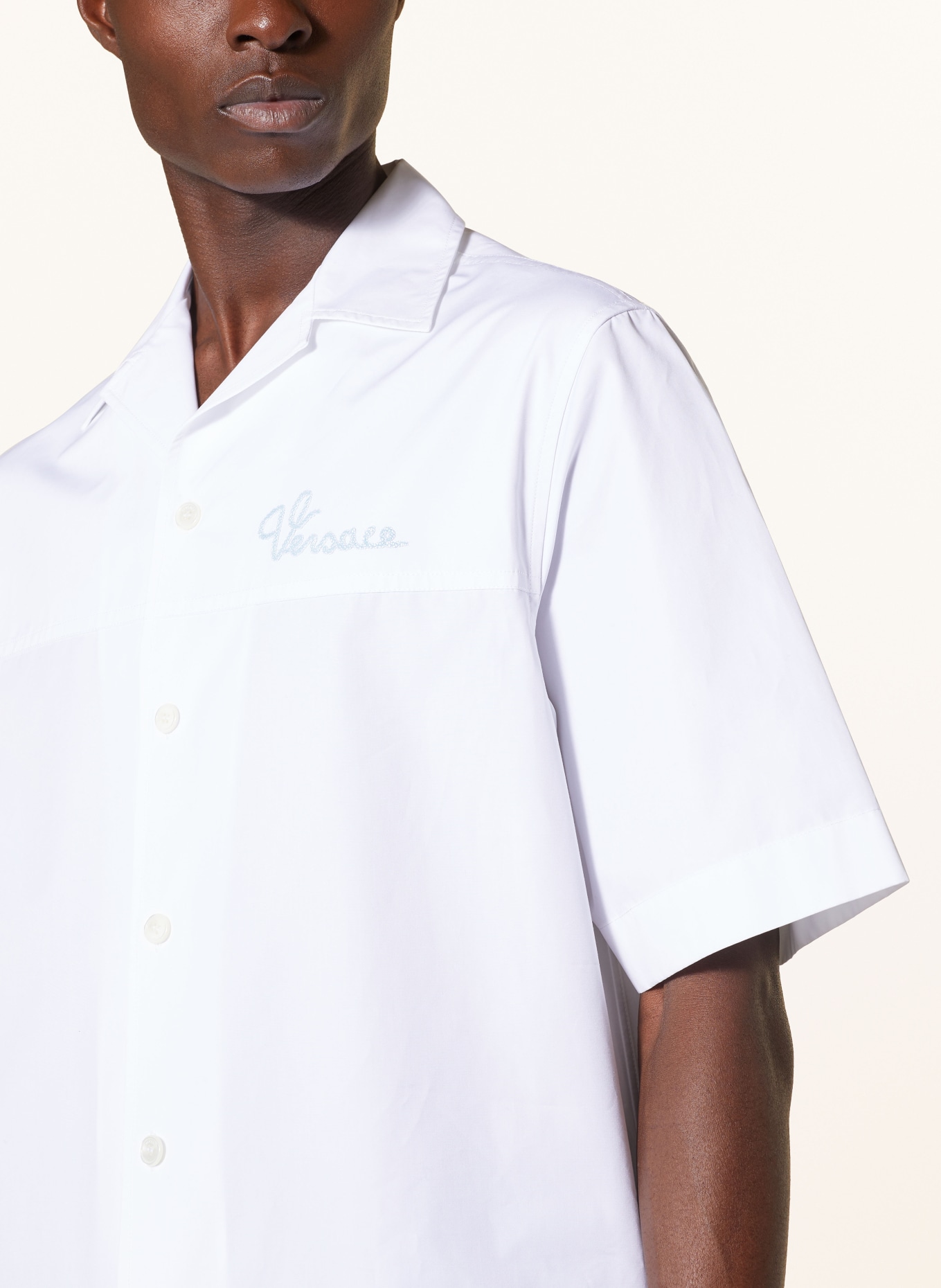 VERSACE Resort shirt comfort fit, Color: WHITE (Image 4)