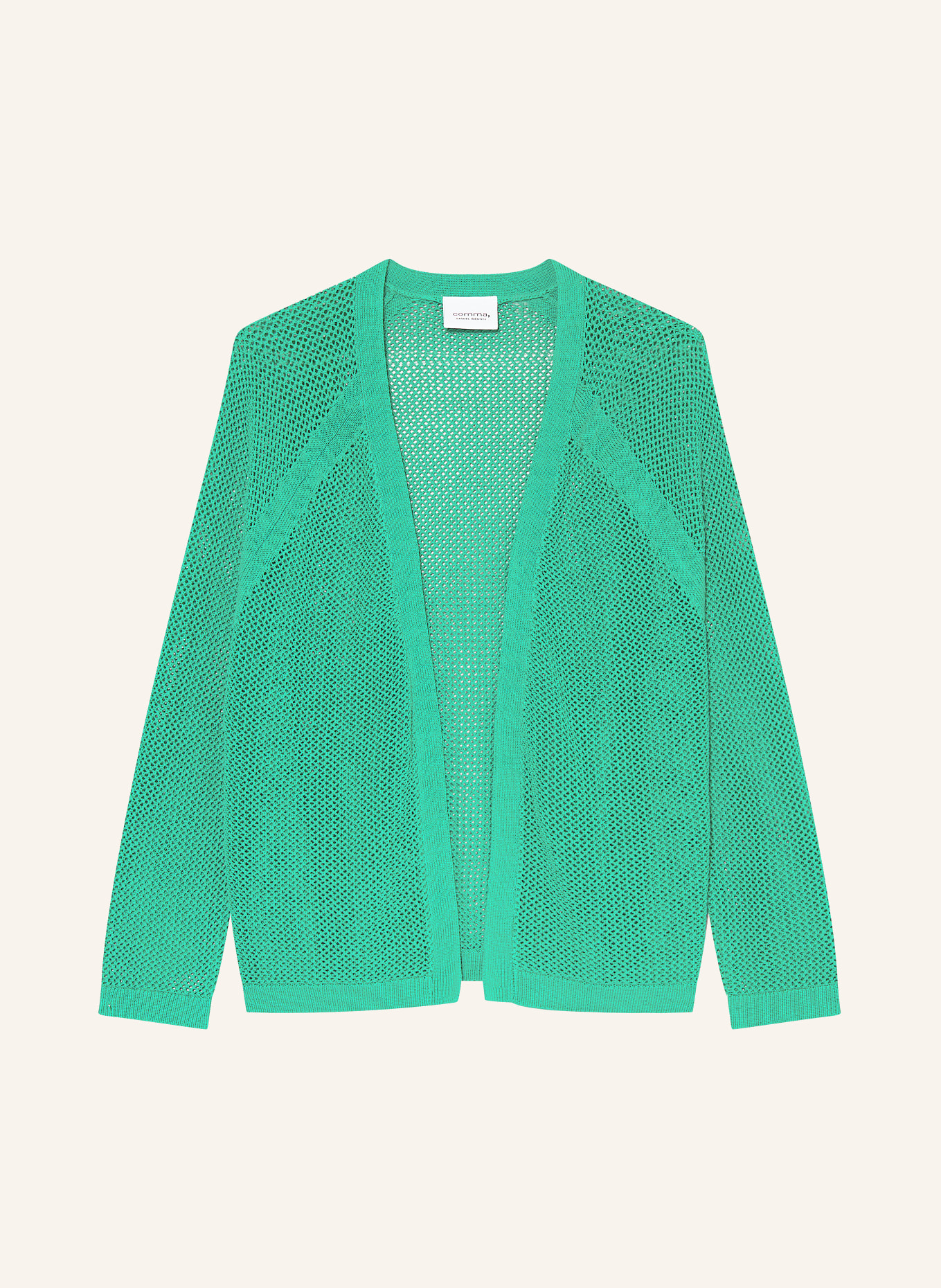 comma casual identity Knit cardigan, Color: GREEN (Image 1)