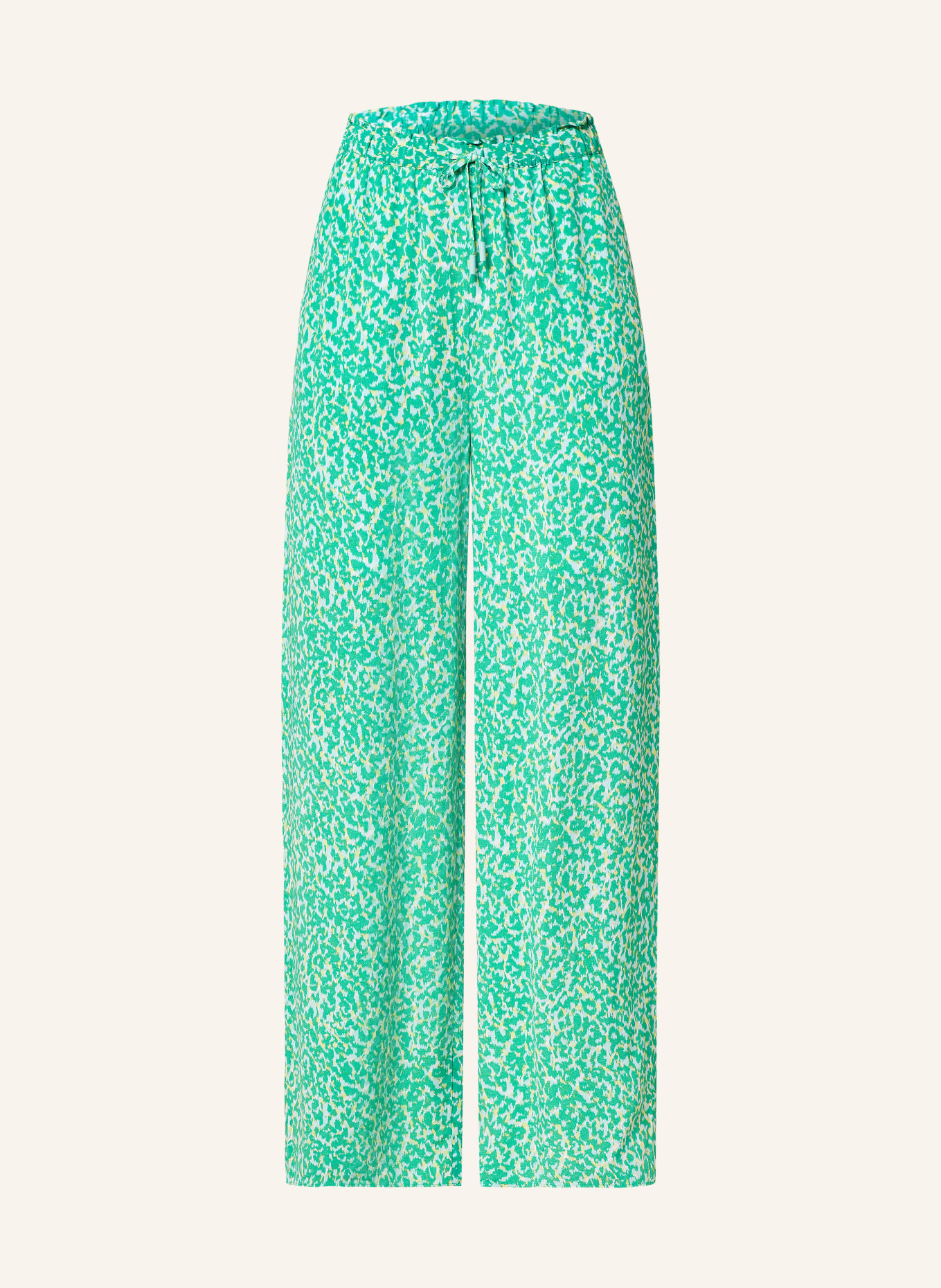 comma casual identity Culottes, Color: GREEN/ LIGHT GREEN/ YELLOW (Image 1)
