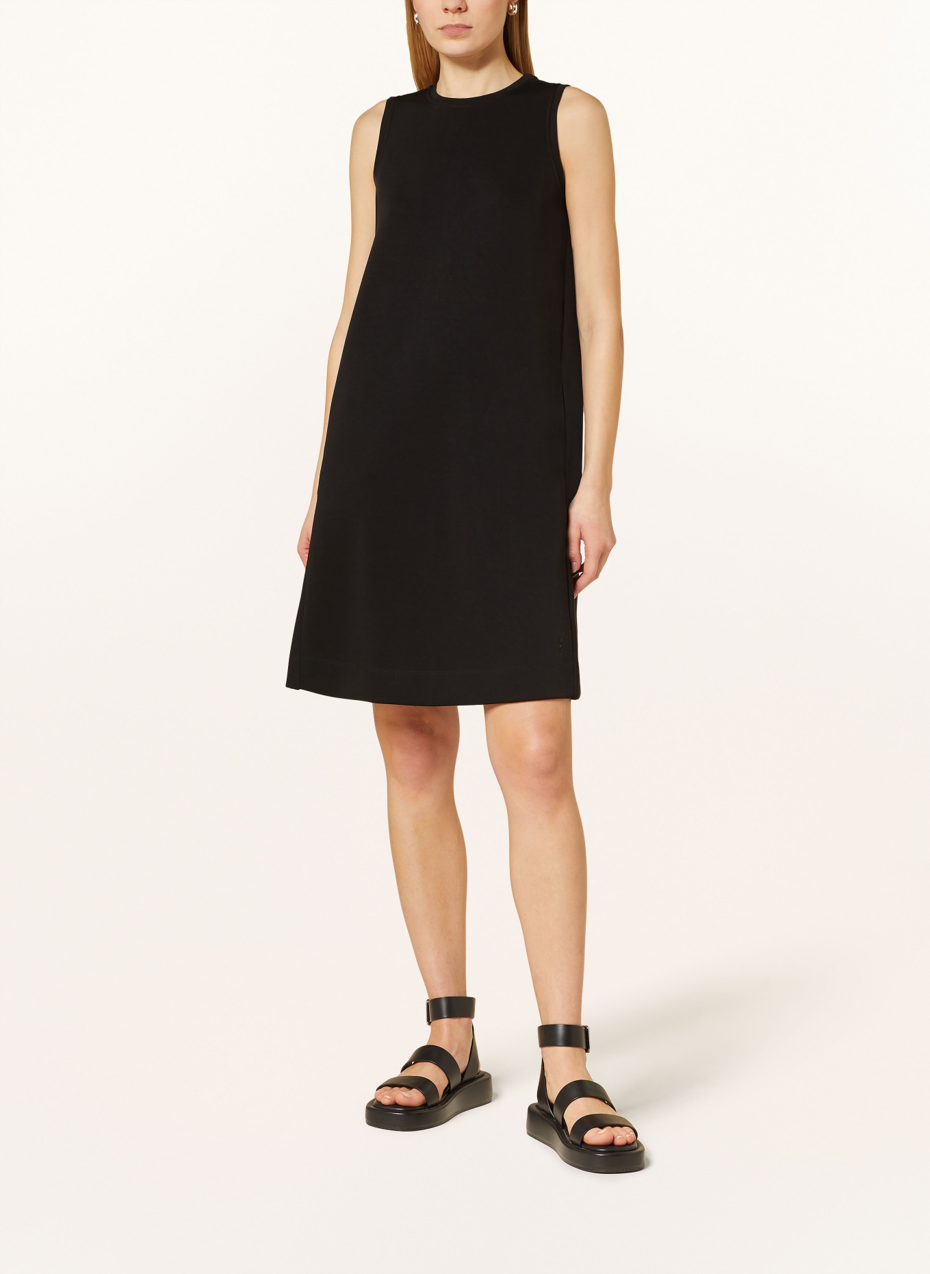 comma casual identity Jersey dress, Color: BLACK (Image 2)