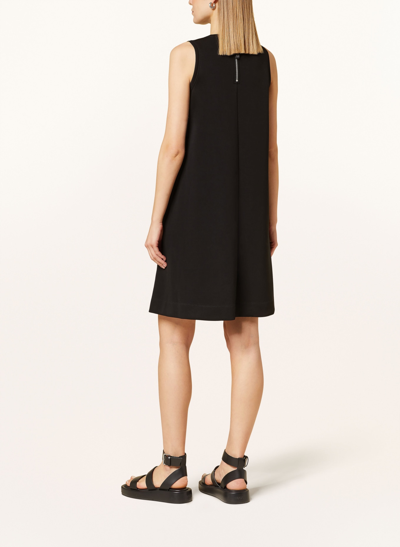 comma casual identity Jersey dress, Color: BLACK (Image 3)