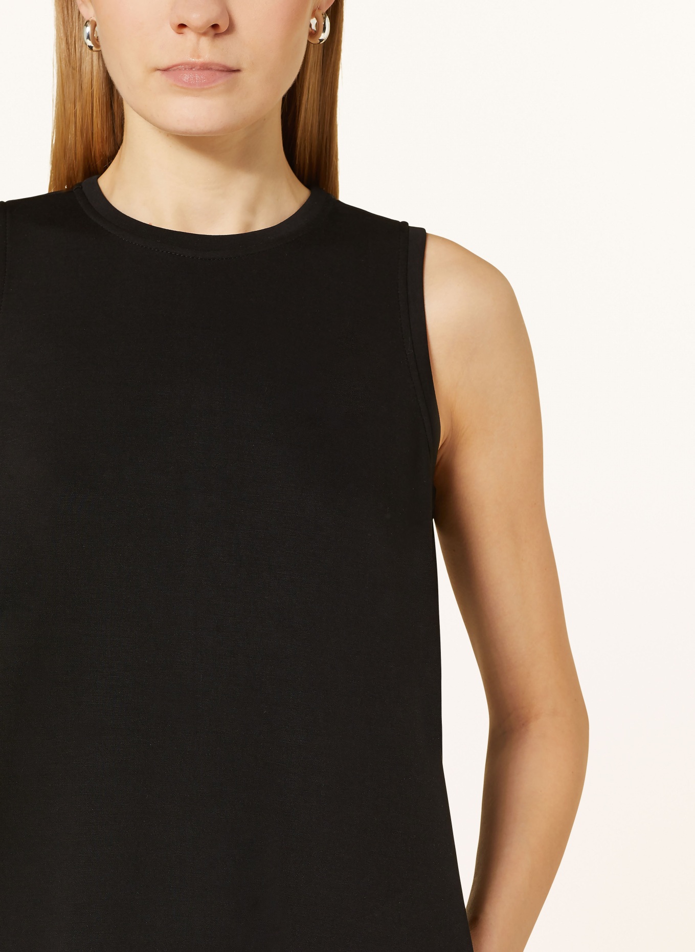 comma casual identity Jersey dress, Color: BLACK (Image 4)