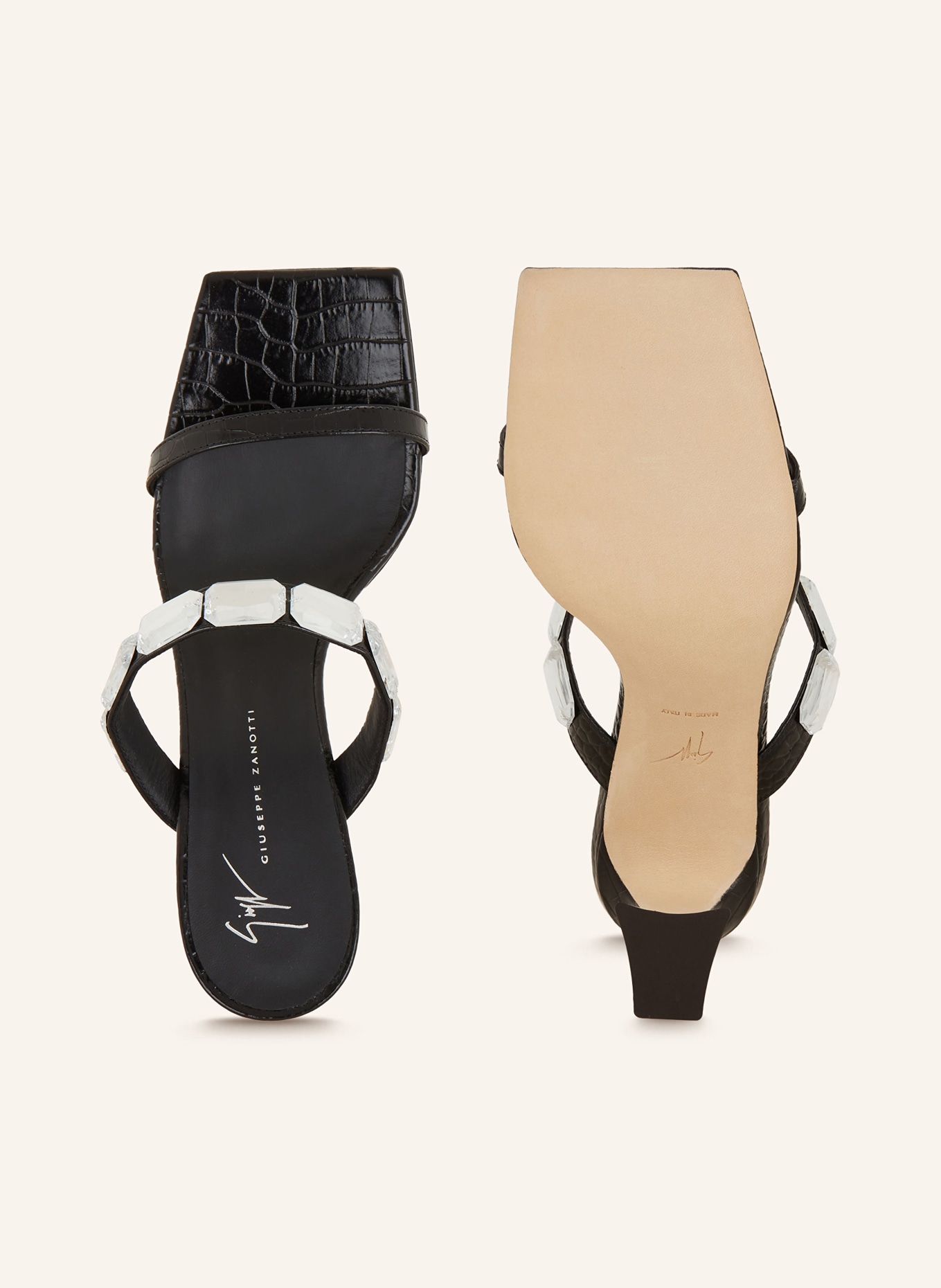 GIUSEPPE ZANOTTI DESIGN Sandals CLANDESTINO, Color: BLACK (Image 5)