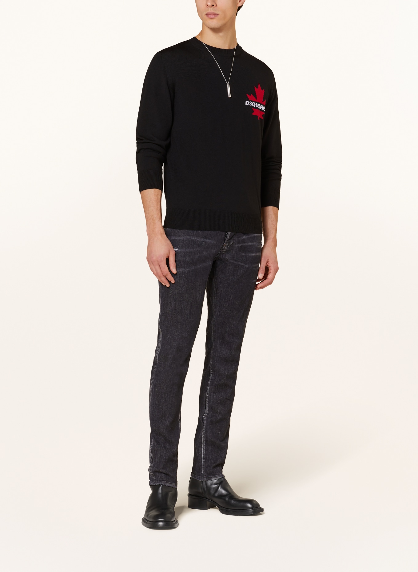 DSQUARED2 Sweater, Color: BLACK (Image 2)