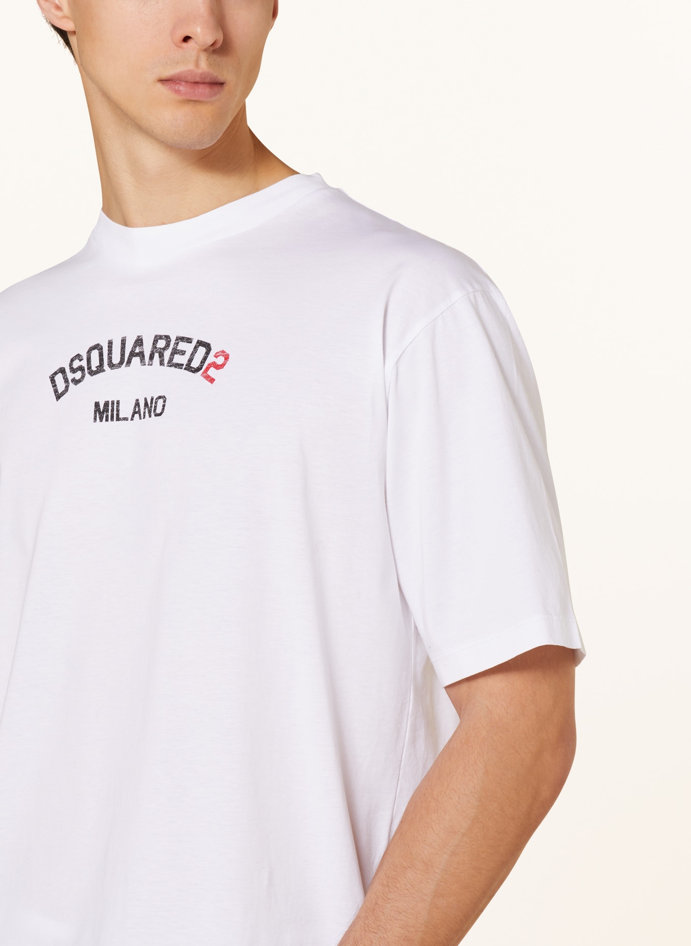 DSQUARED2 T-shirt MILANO, Color: WHITE/ BLACK (Image 4)