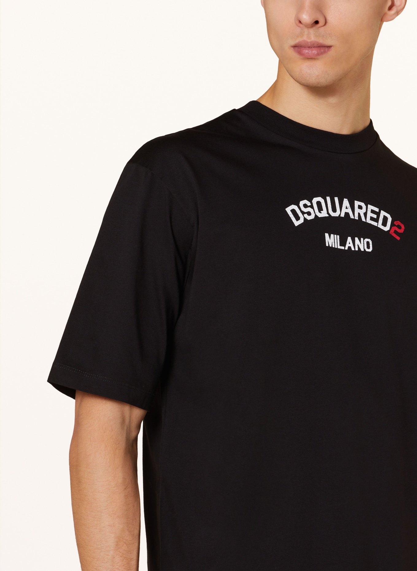 DSQUARED2 T-Shirt MILANO, Farbe: SCHWARZ/ WEISS (Bild 4)