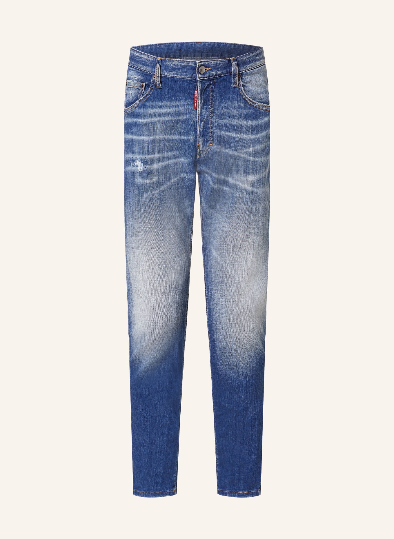 DSQUARED2 Destroyed Jeans SKATER JEAN Slim Fit, Farbe: BLAU (Bild 1)