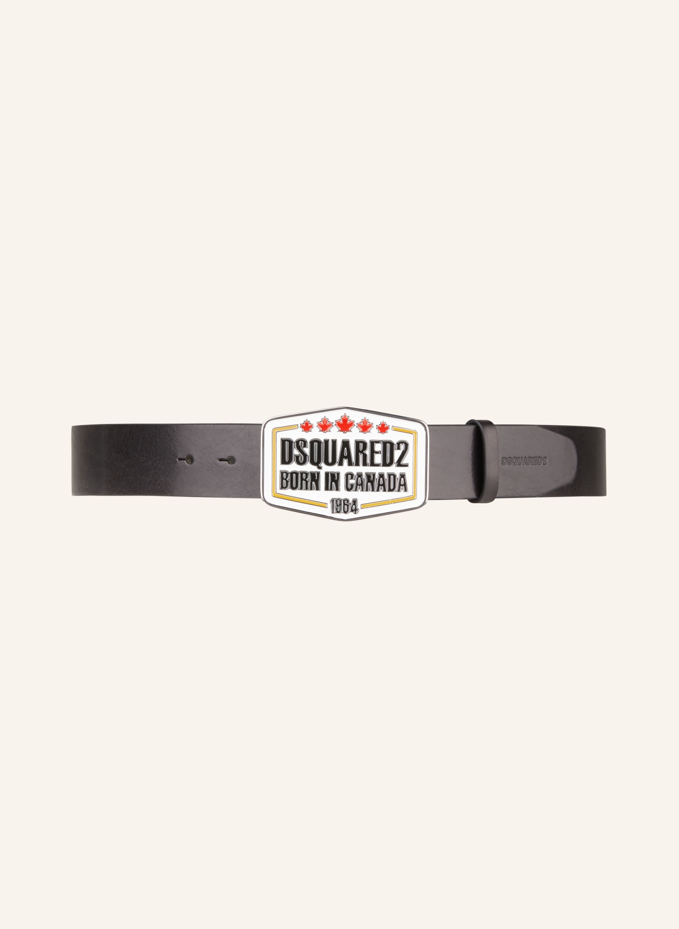 DSQUARED2 Leather belt, Color: BLACK (Image 2)
