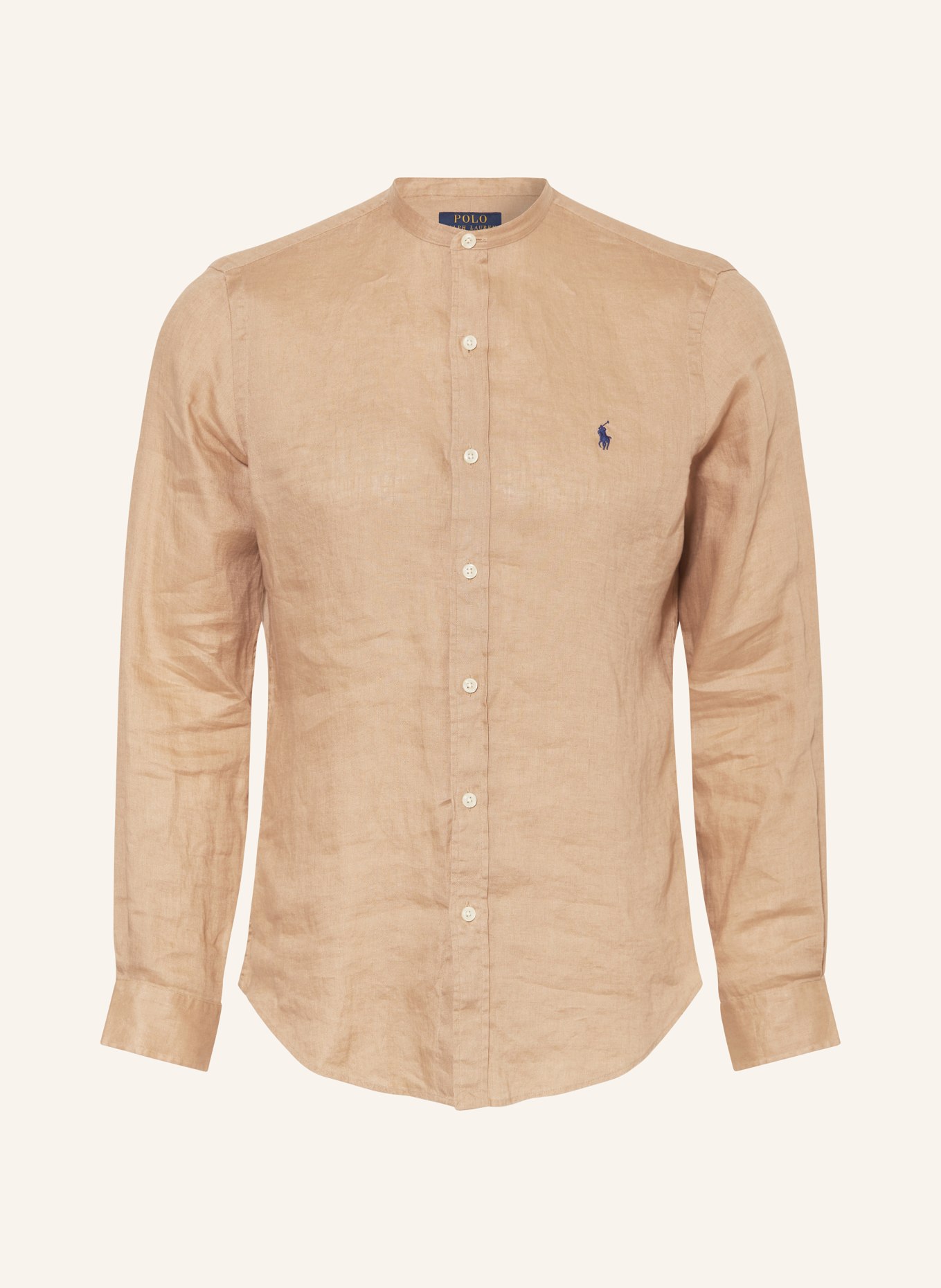 POLO RALPH LAUREN Linen shirt extra slim fit, Color: LIGHT BROWN (Image 1)