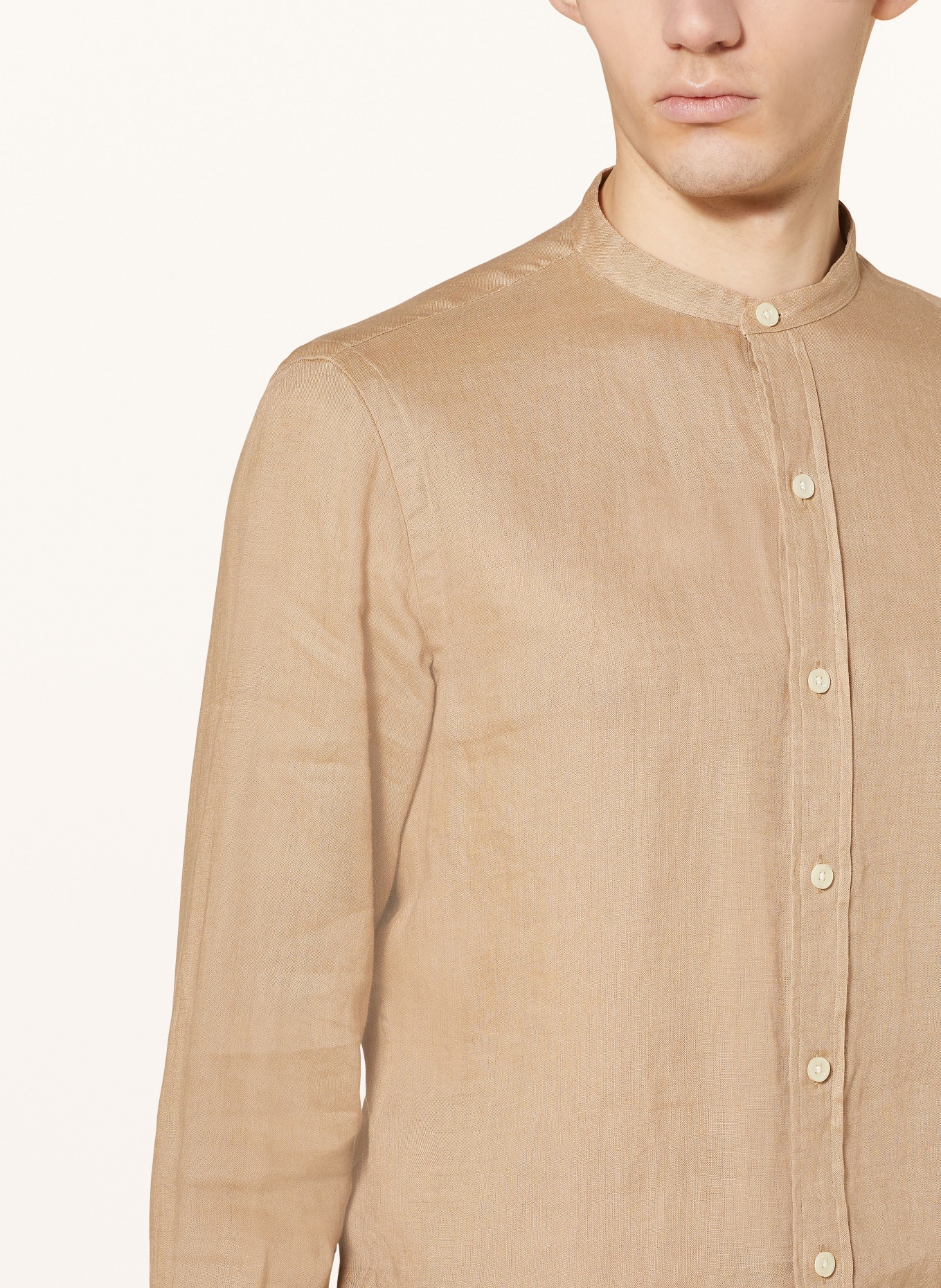 POLO RALPH LAUREN Linen shirt extra slim fit, Color: LIGHT BROWN (Image 4)